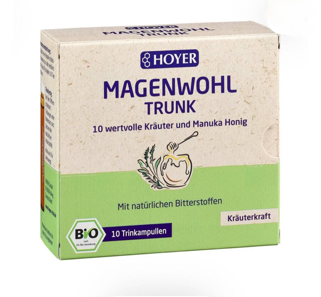 （德國原裝） 德國 健胃養生液 10X10ml HOYER Magenwohl Trunk Trinkampullen