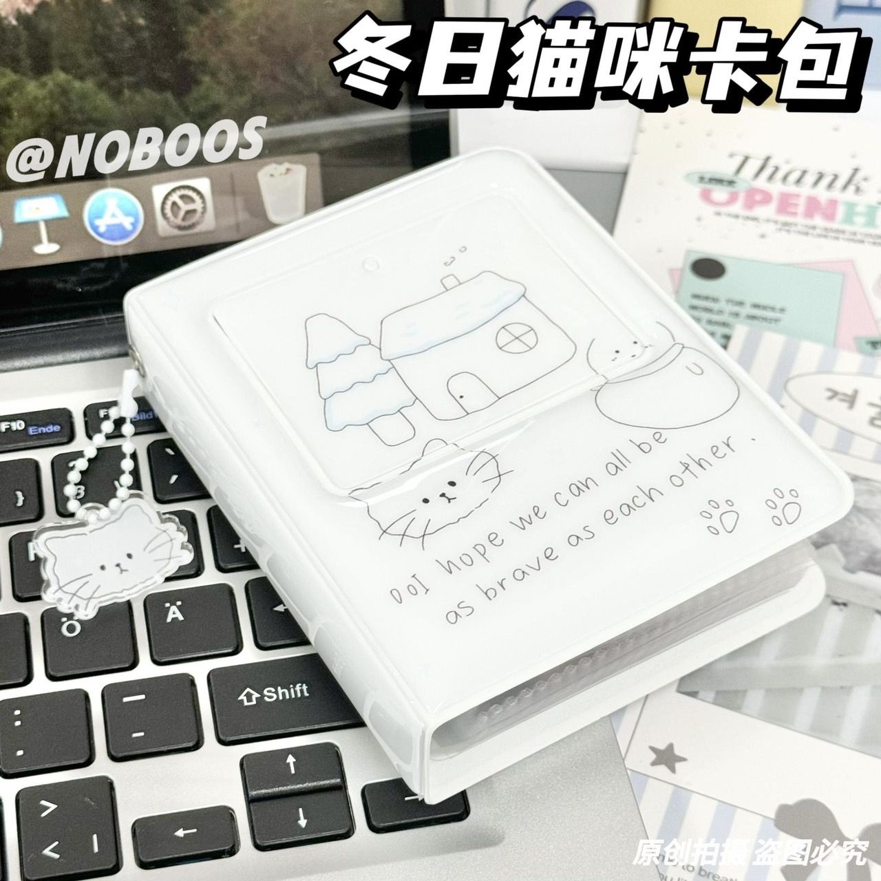 🆕現貨❤️冬日貓咪可愛卡包卡冊一宮格3寸小卡收納迷你便攜朋友禮物追星