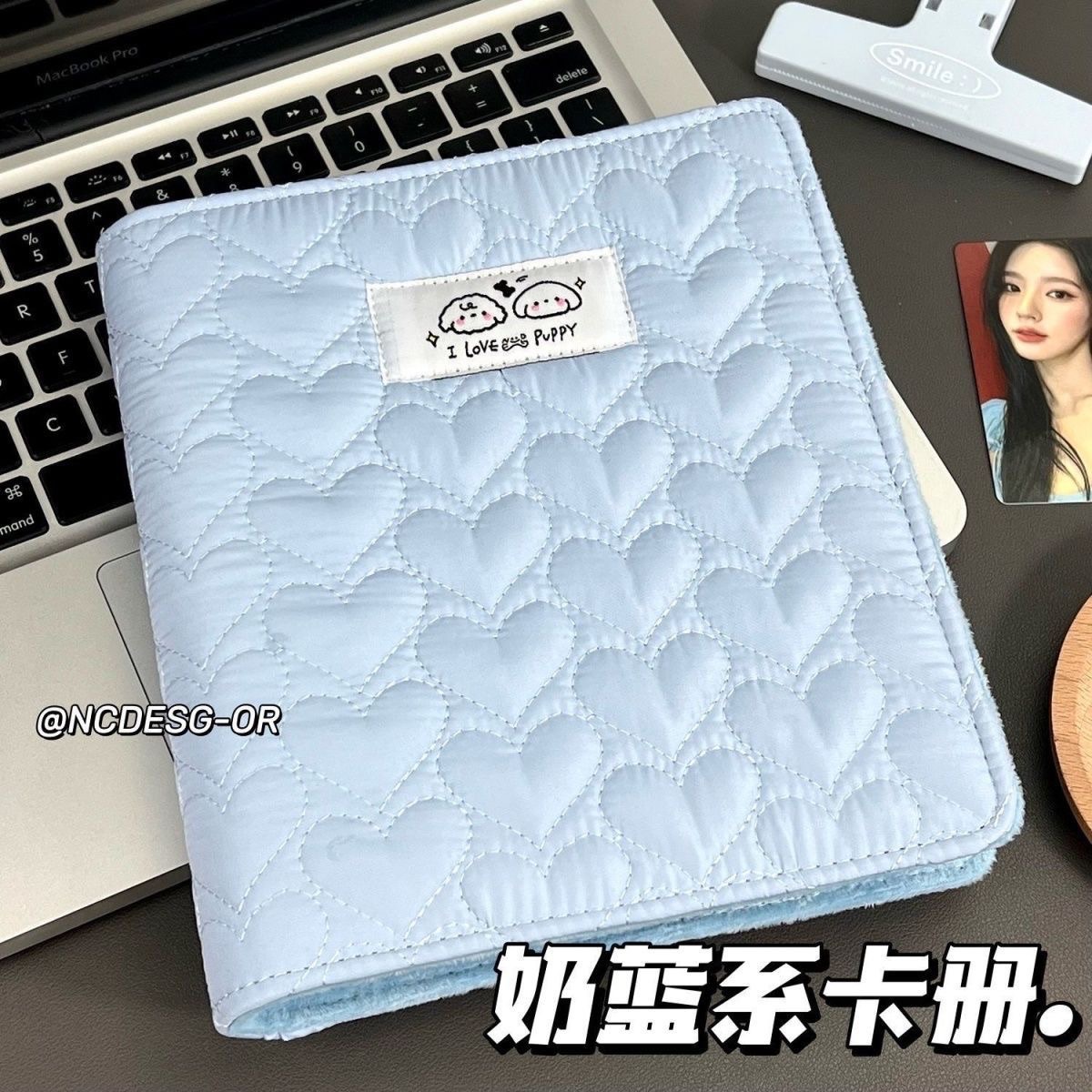 新品❤️現貨💓a6韓系布藝四宮格小卡片收藏冊愛豆拍立得收納卡冊ins高顏值公主