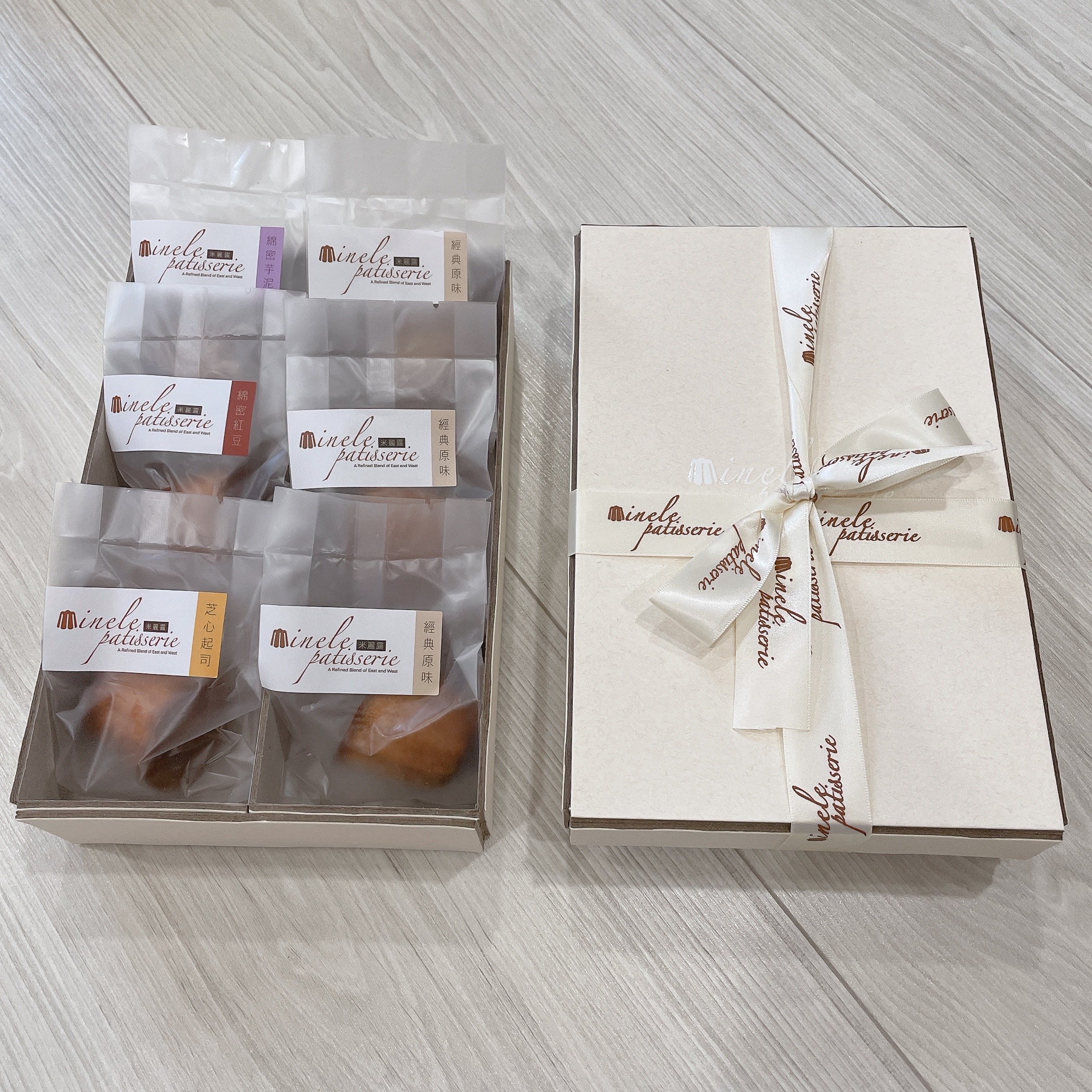 米麗露 脆皮烤年糕 禮盒組6顆裝(3顆經典原味、1顆綿密芋泥、1顆芝心起司、1顆綿密紅豆)