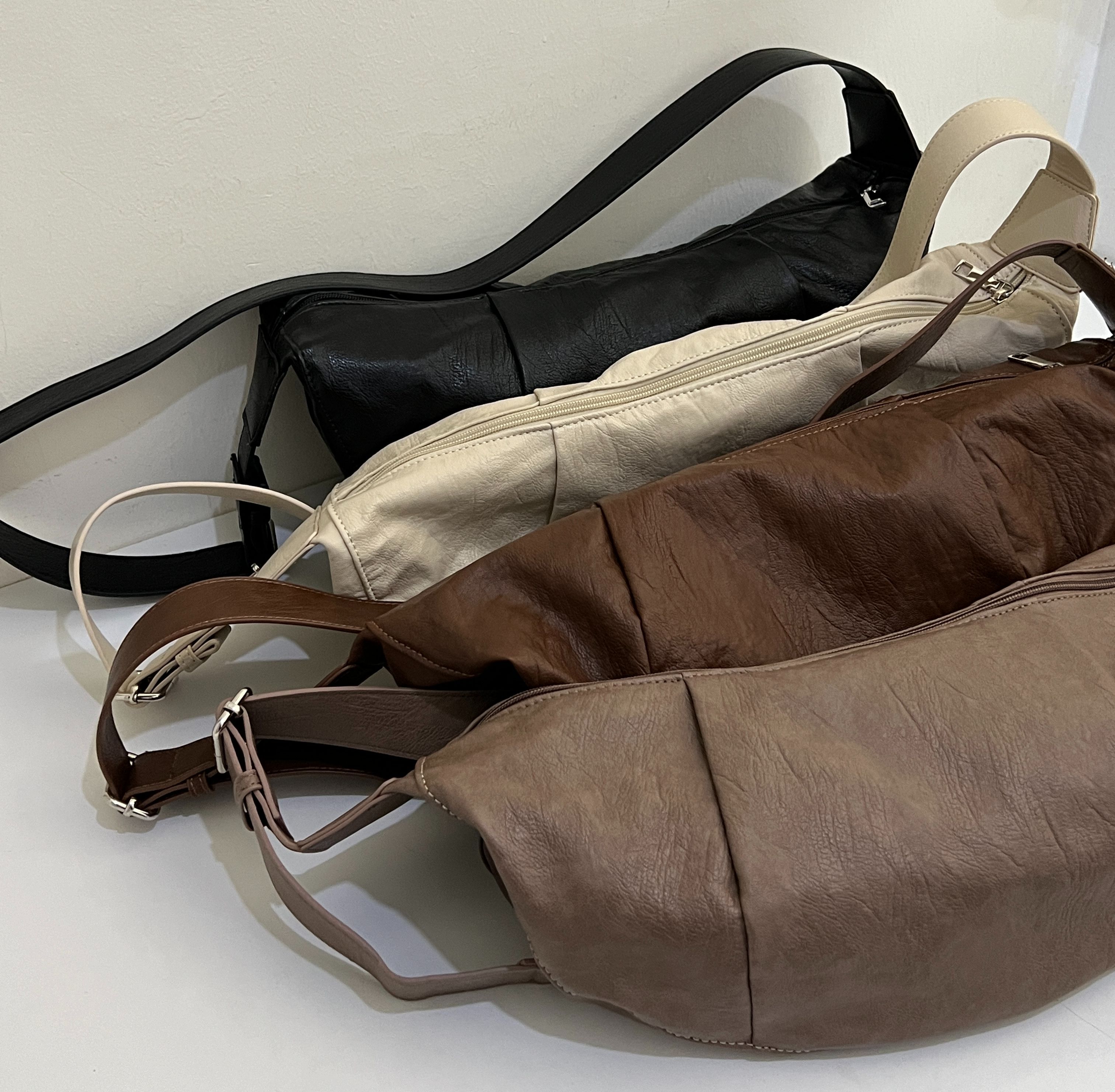 🥐牛角軟料皮質包-4 colors