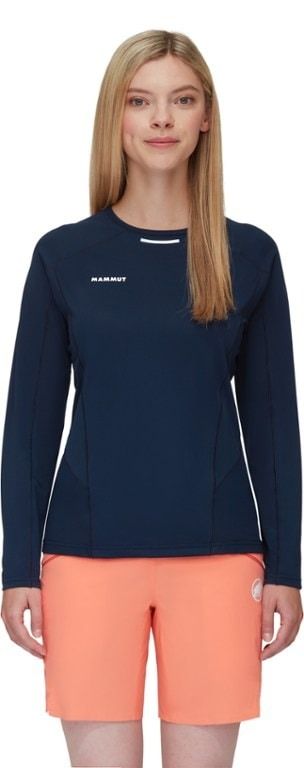 Mammut Aenergy FL Longsleeve 輕量抗菌長袖排汗衣 女款夜藍