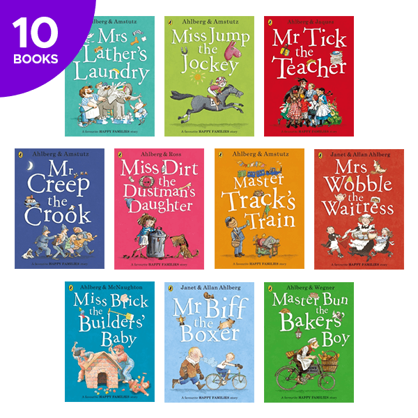 【經典繪本: 快樂家庭生活套書】Happy Families 10 Books Collection  （-HPYF-）
