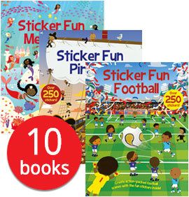 【貼紙套書】Sticker Fun Collection - 10 Books $650 （-STKF-）