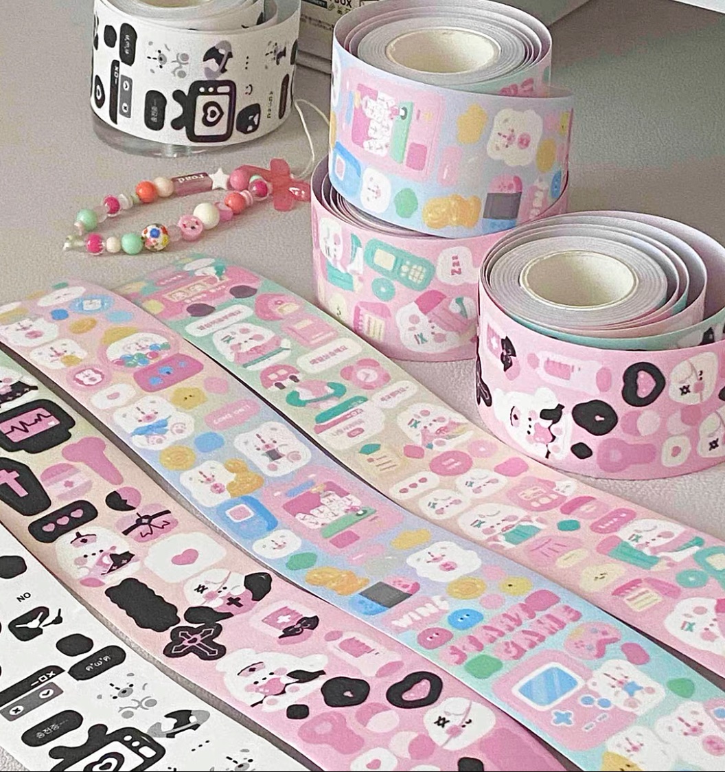 咕卡貼紙卷（均有細閃整卷