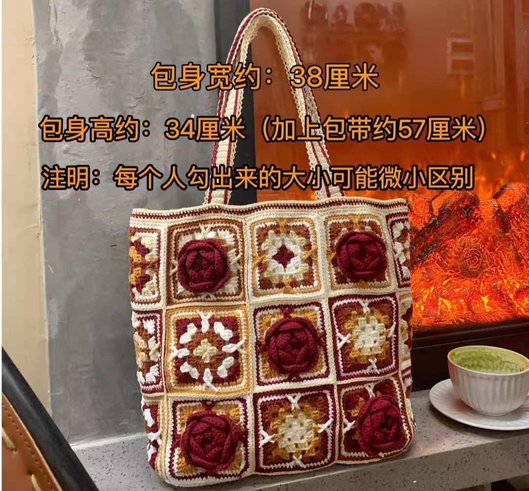 預購-山茶花祖母格包材料包