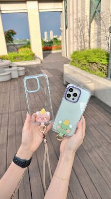 【yufishxUnicorn聯名限量】手機吊繩專用造型皮革夾片扣環