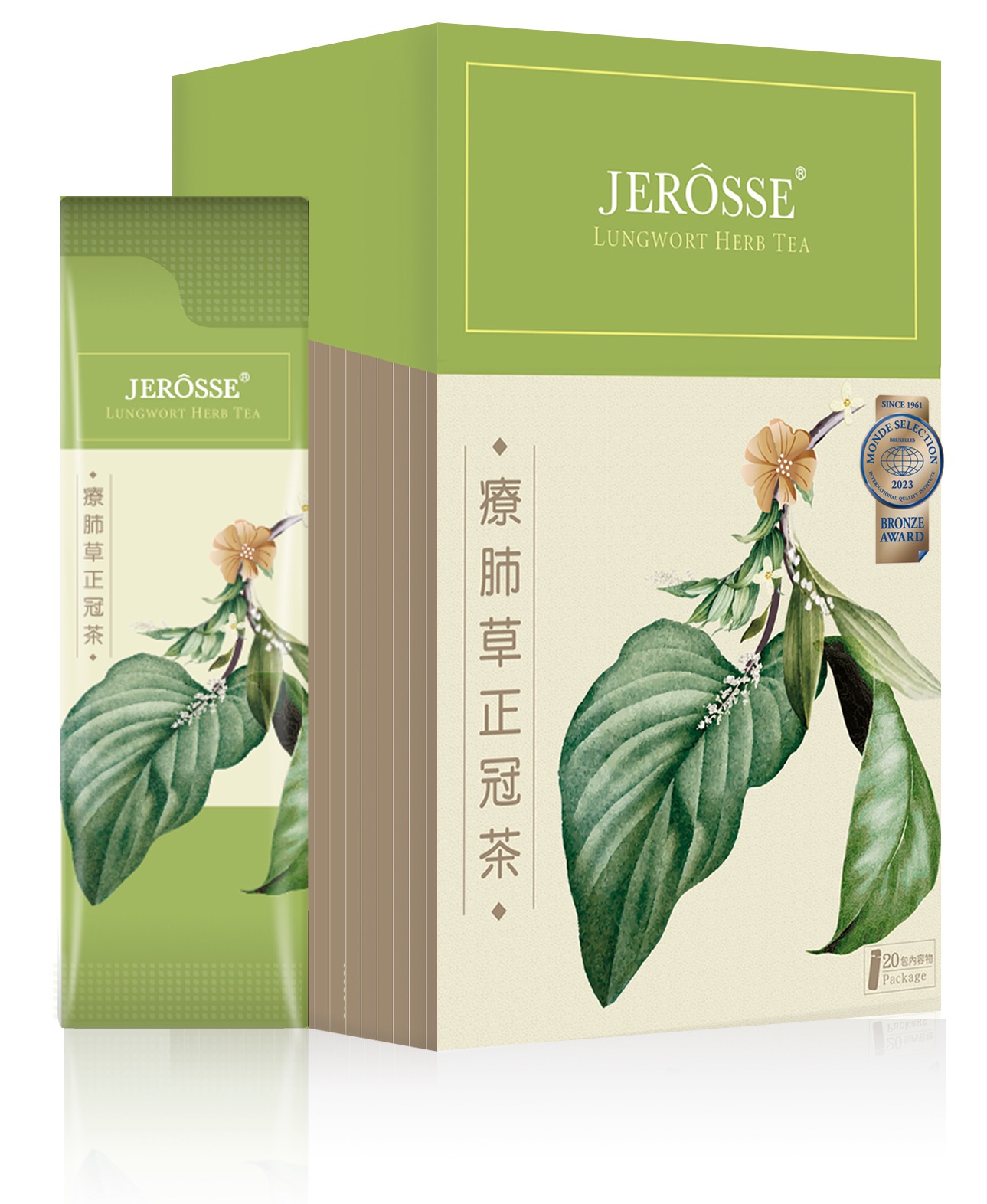 JEROSSE® 療肺草正冠茶（20包/盒）