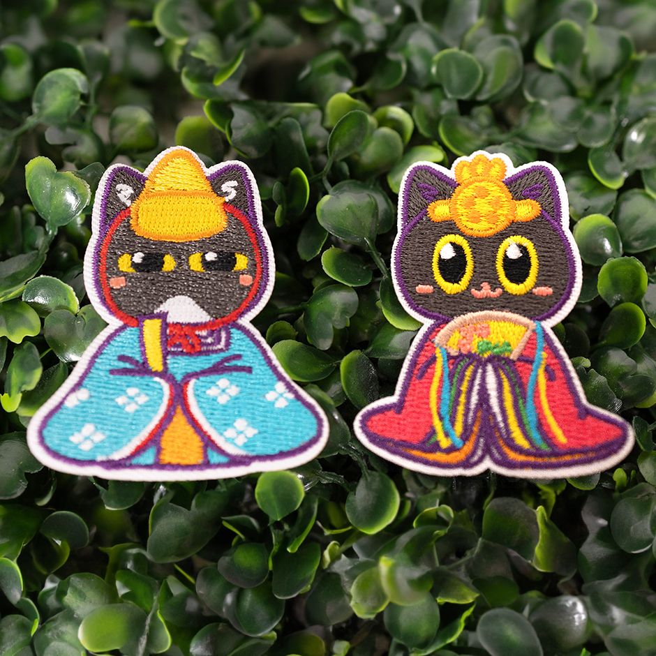 女兒節刺繡燙布貼