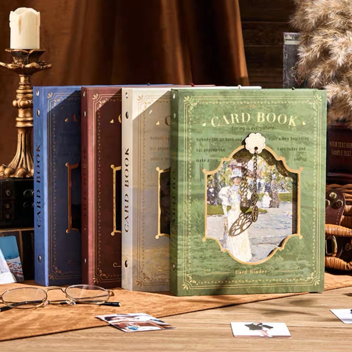 復古鏤空四宮格卡冊