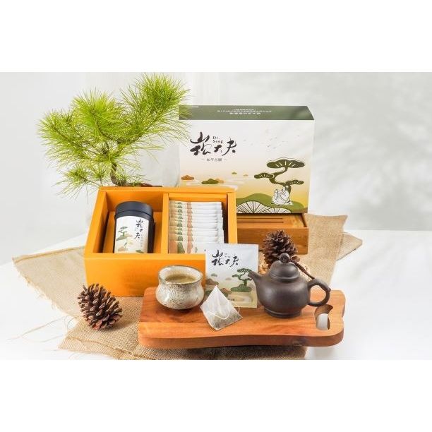 台灣五葉松針茶禮盒－台中十大伴手禮－安神舒眠溫和無咖啡因茶禮盒