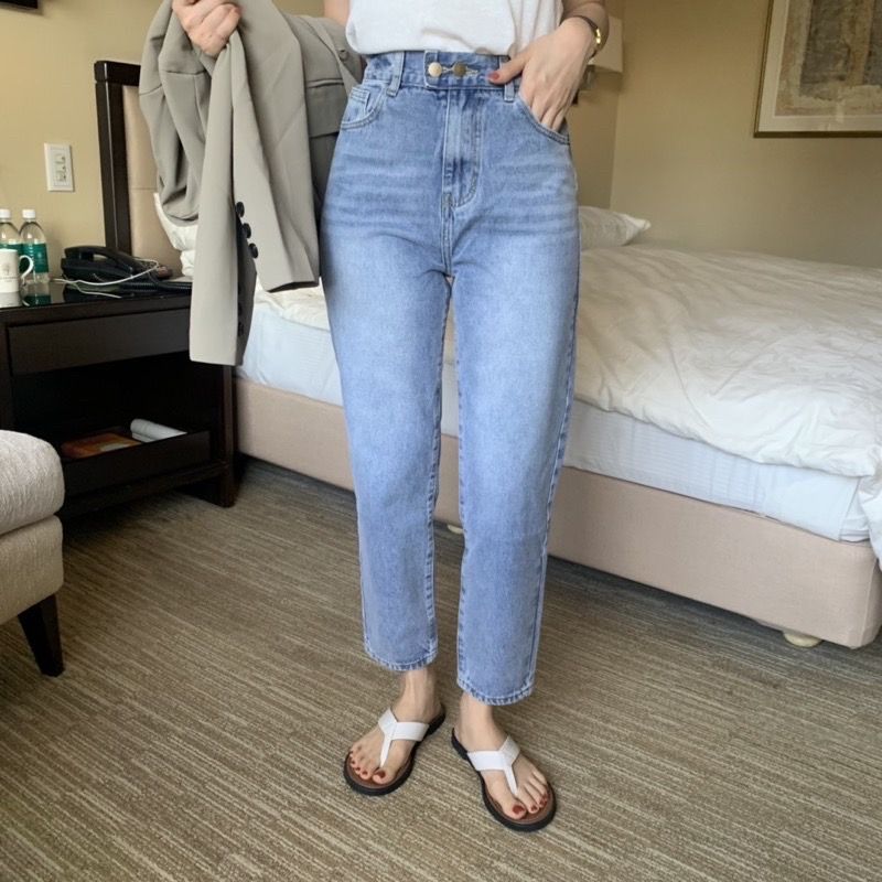 無彈性厚鬆緊褲