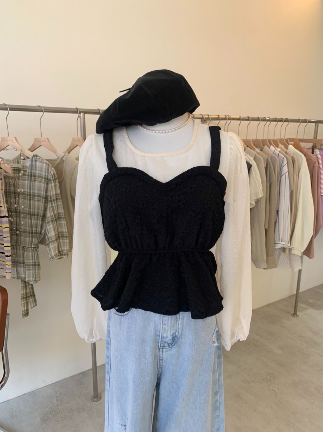 氣質小姊姊假兩件式上衣