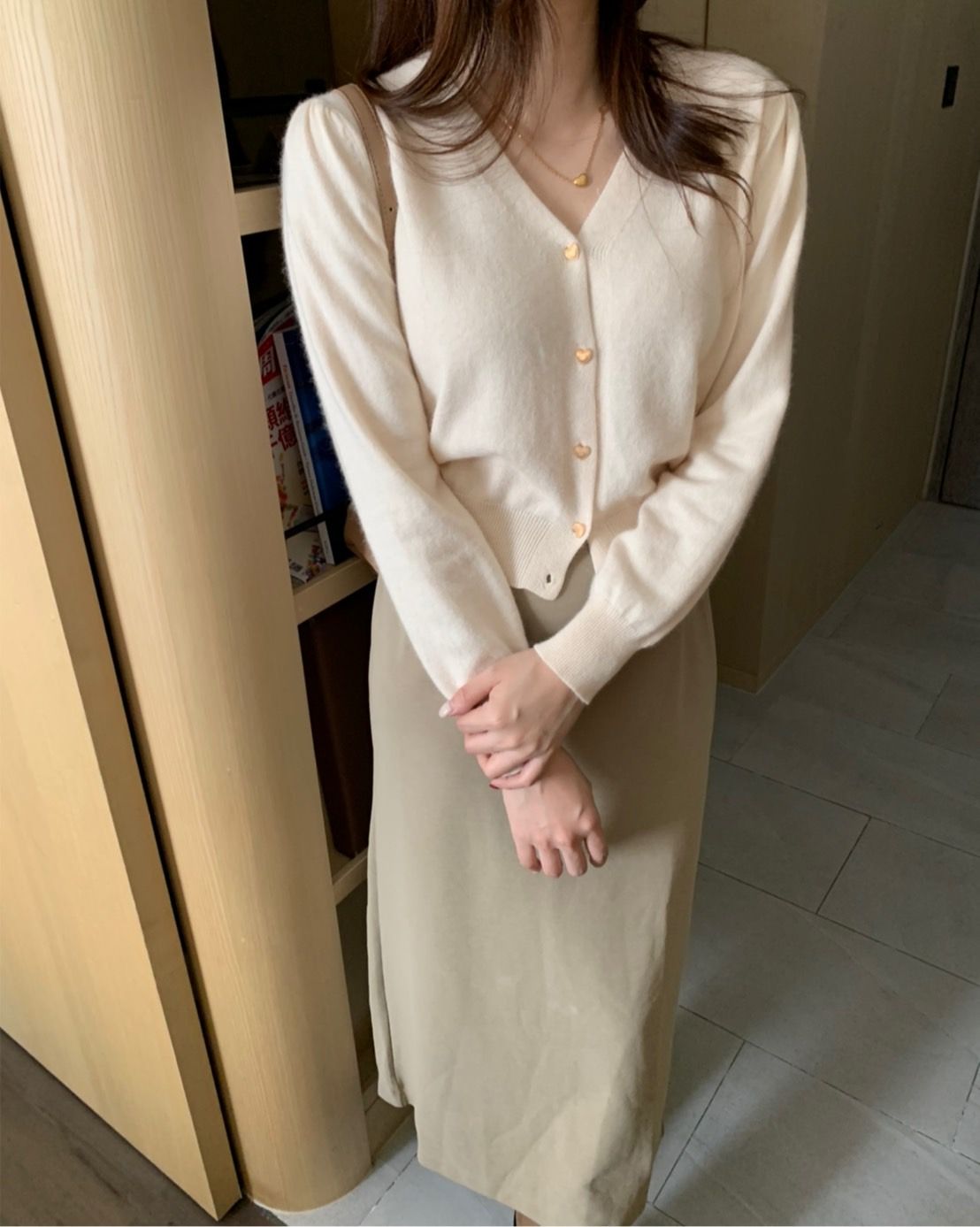 愛心釦細針織衣