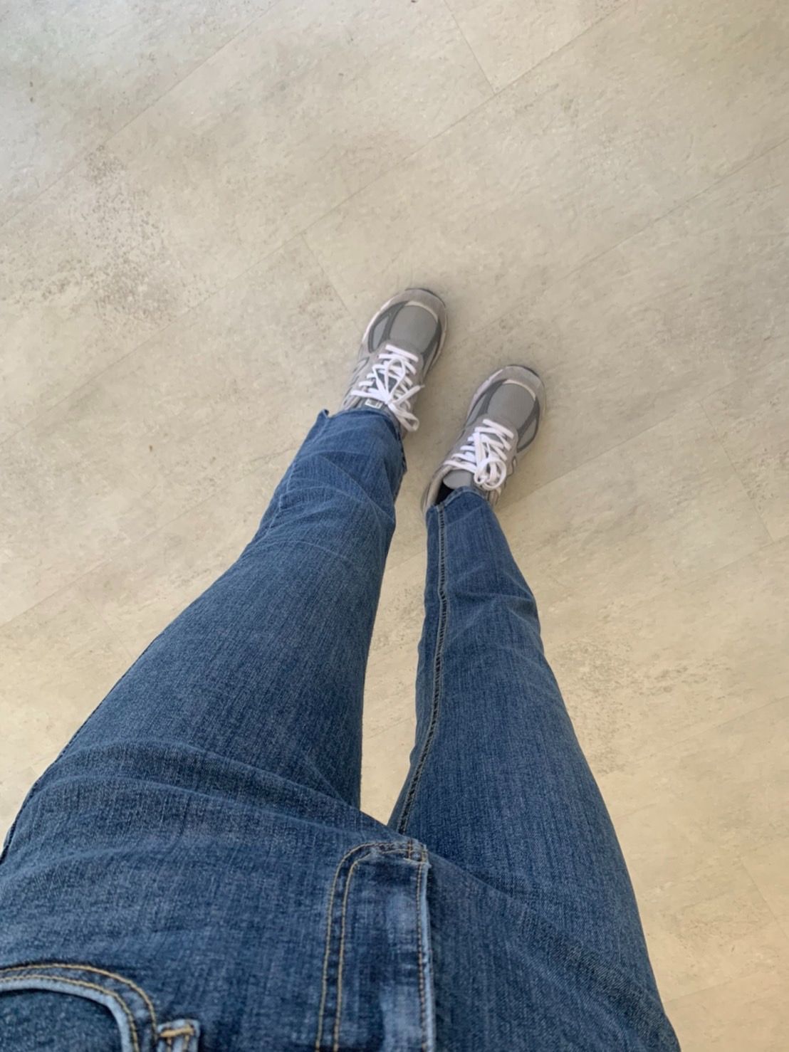 假跨寬女孩的救星彈性直筒褲