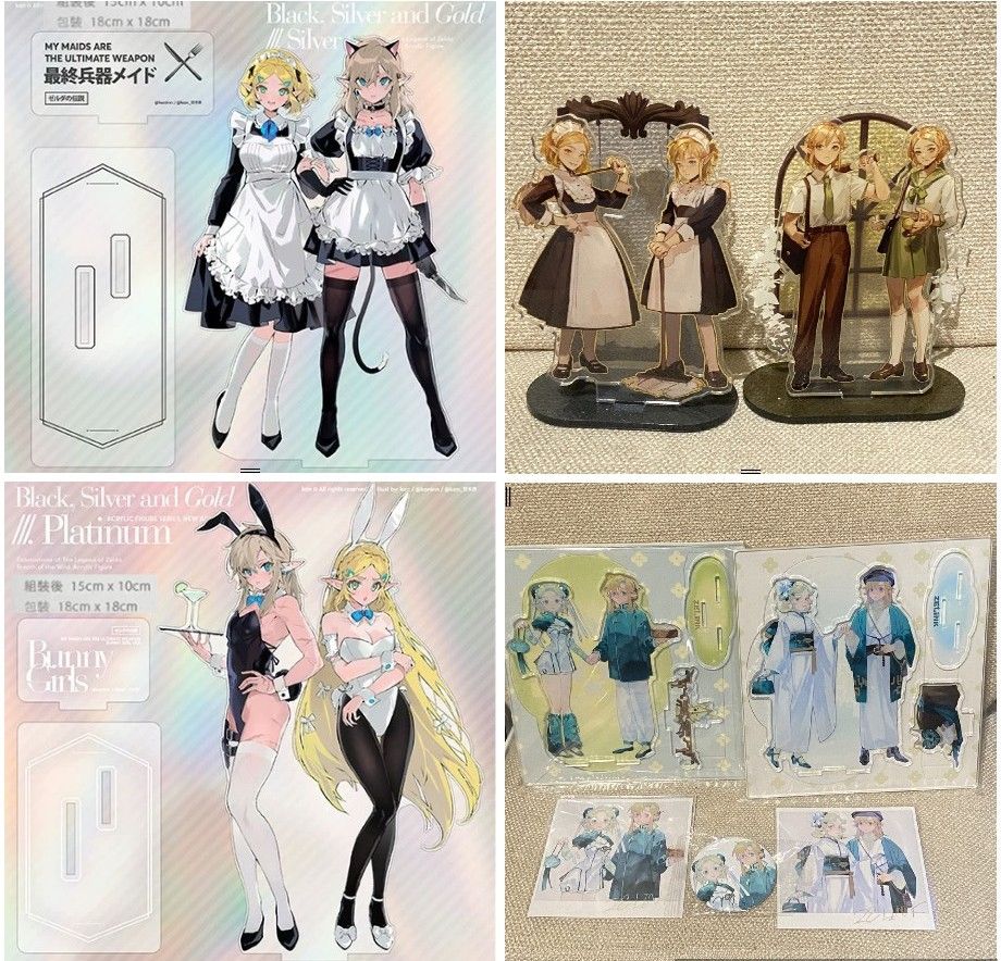 薩爾達傳說 同人 林克 薩爾達 壓克力自組立牌