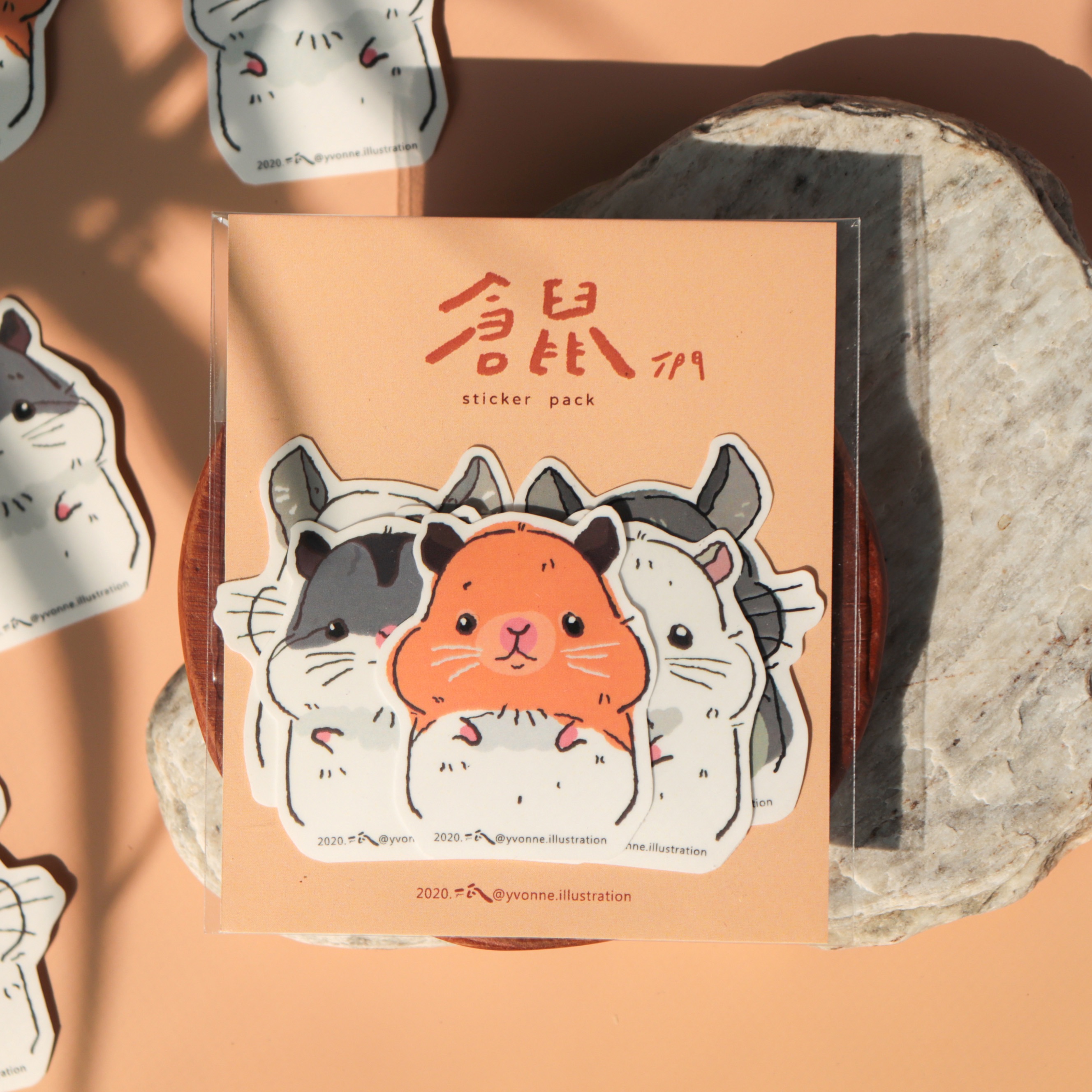 一瓦插畫｜貼紙組－倉ㄕㄨˇ貼紙包