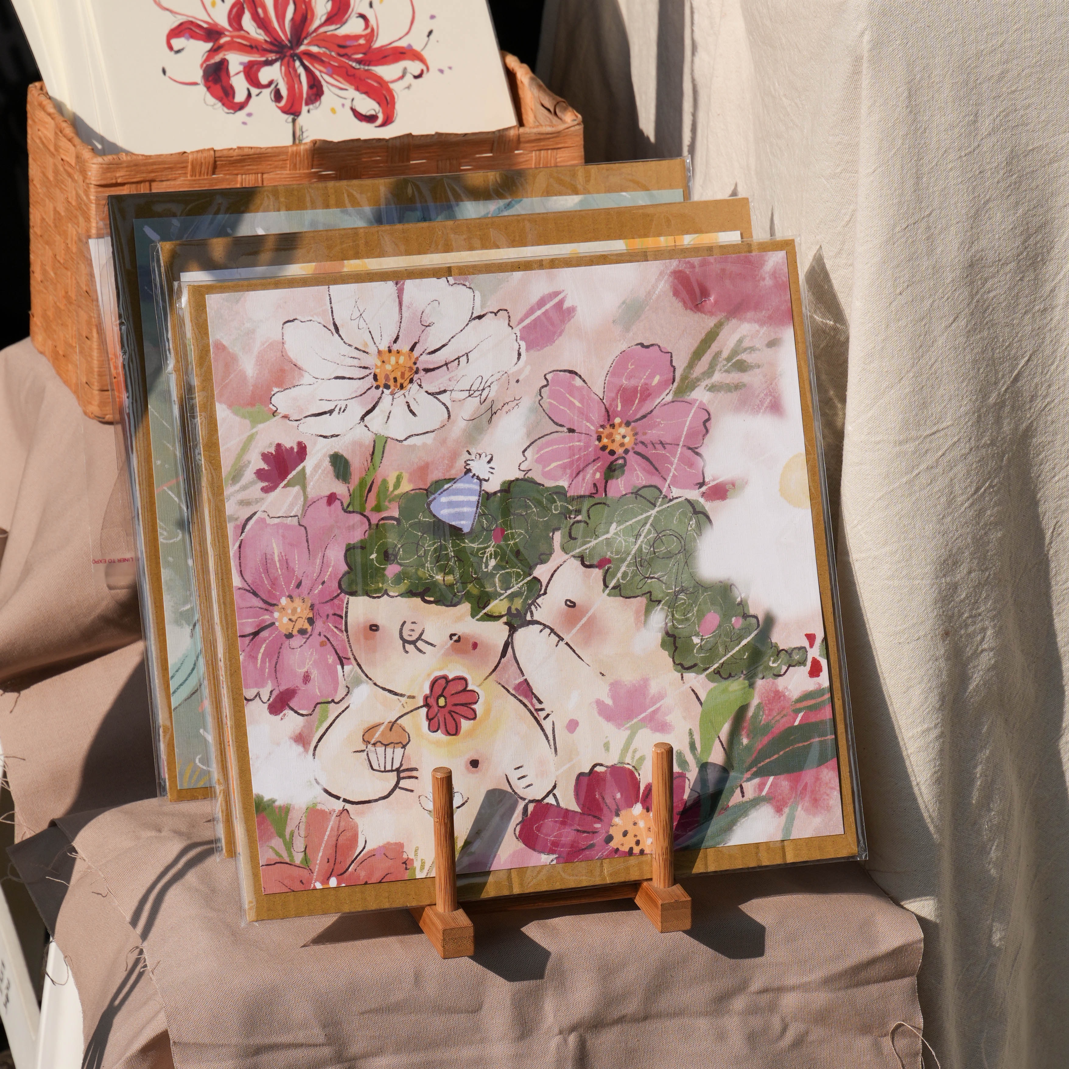 ✿ 大海報-蘿蔔人與花花系列（28*28cm） ✿