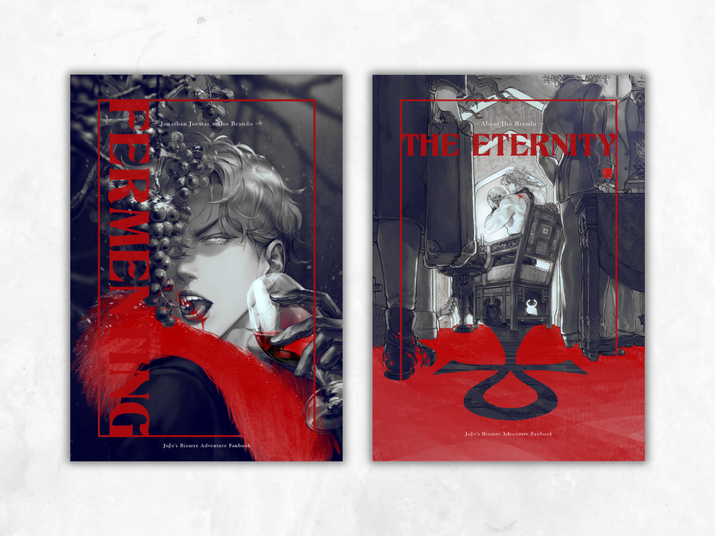 迪奧中心小說本《The Eternity》+喬迪小說本《Fermenting》套組-JOJO的奇妙冒險
