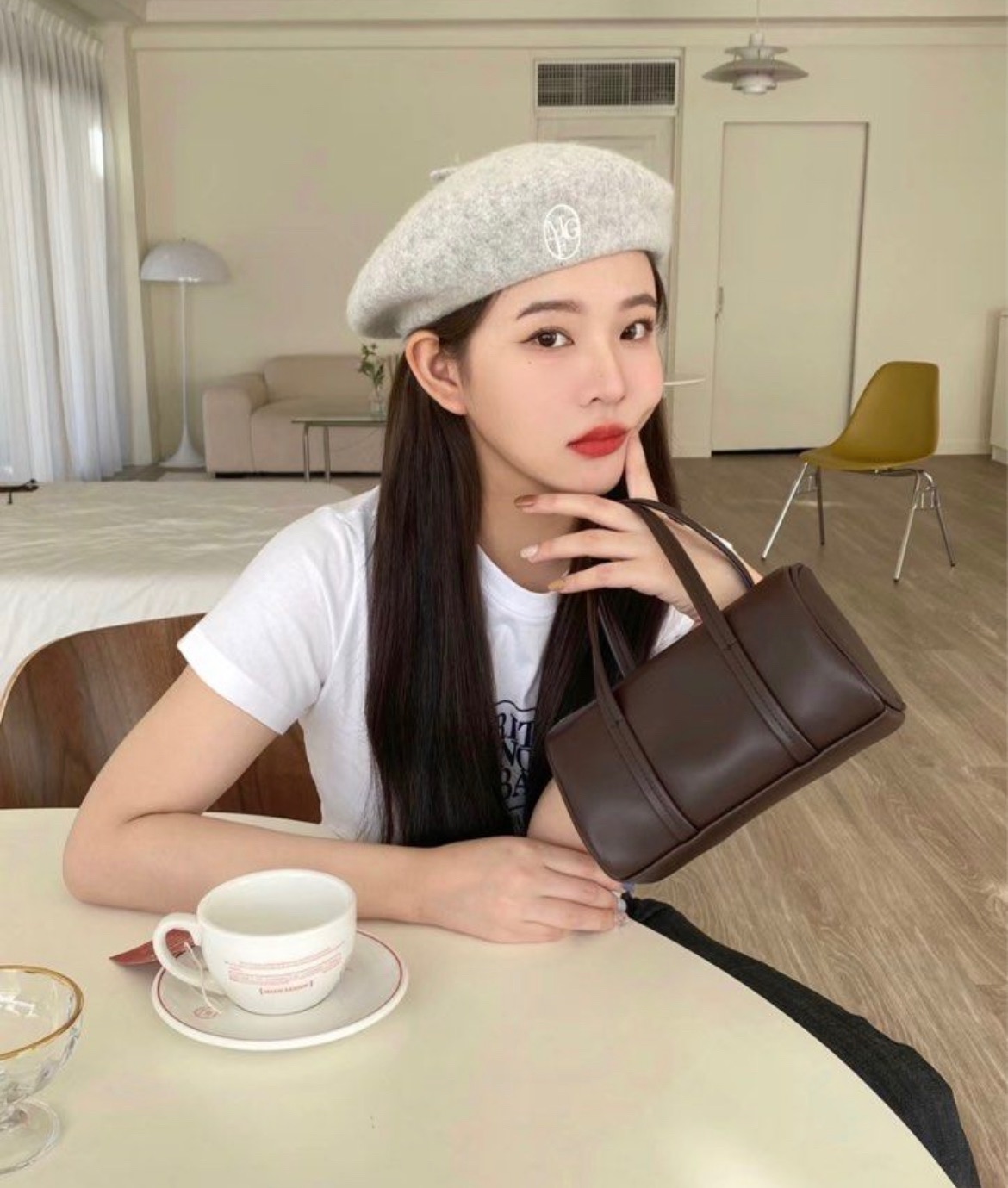 Marithe 灰色貝雷帽