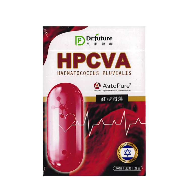 Dr.future 長泰 HPCVA 紅型微藻膠囊（30顆） 液態 素食魚油 藻油 蝦紅素 ﹝0102658﹞
