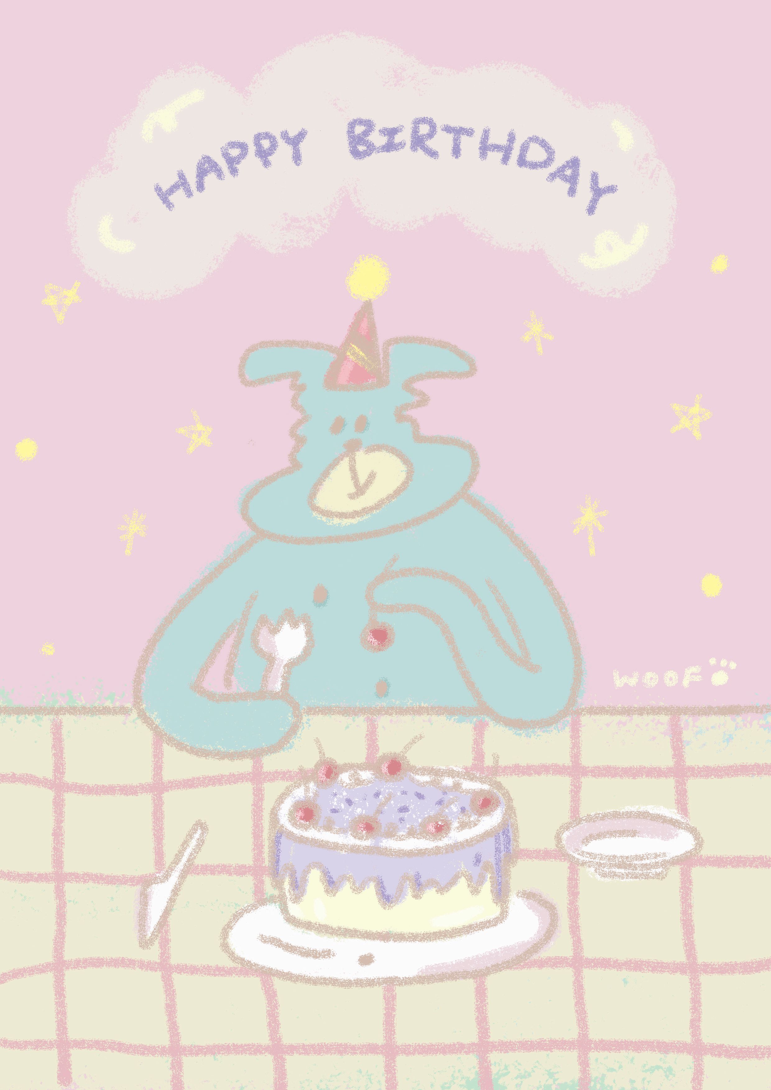 《祝你祝你生日快樂 明信片》
