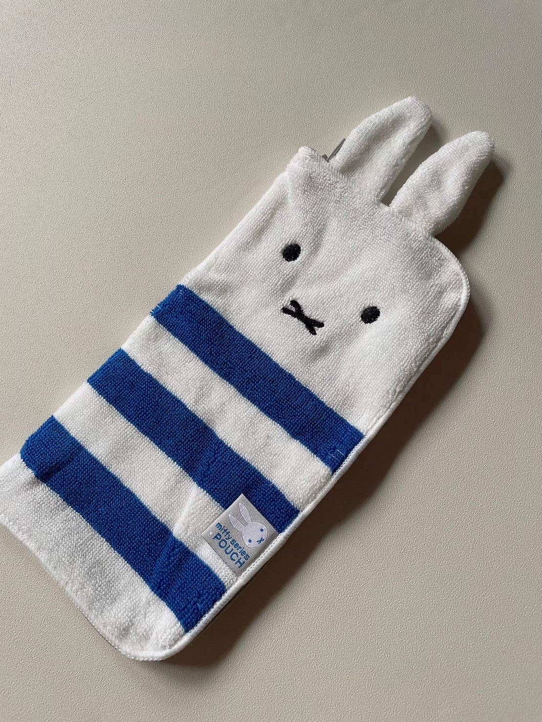 日本米飛兔 POUCH 純棉毛巾布 收納袋