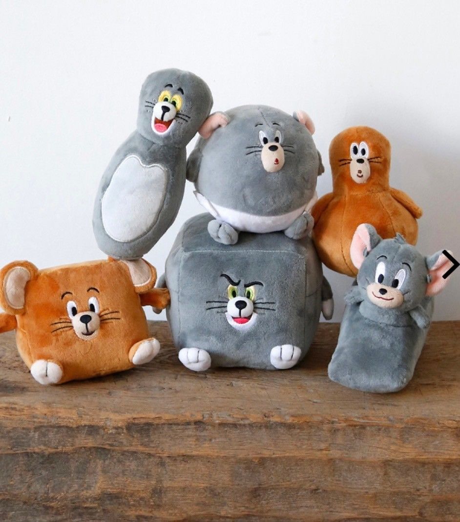 #日本代購 正版TOM＆JERRY 圓滾滾捏捏娃娃