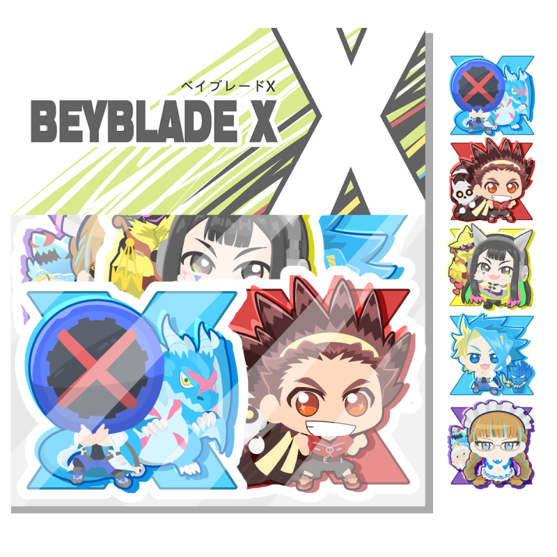 【BEYBLADE X】戰鬥陀螺X 防水貼紙包A （一包/5張）