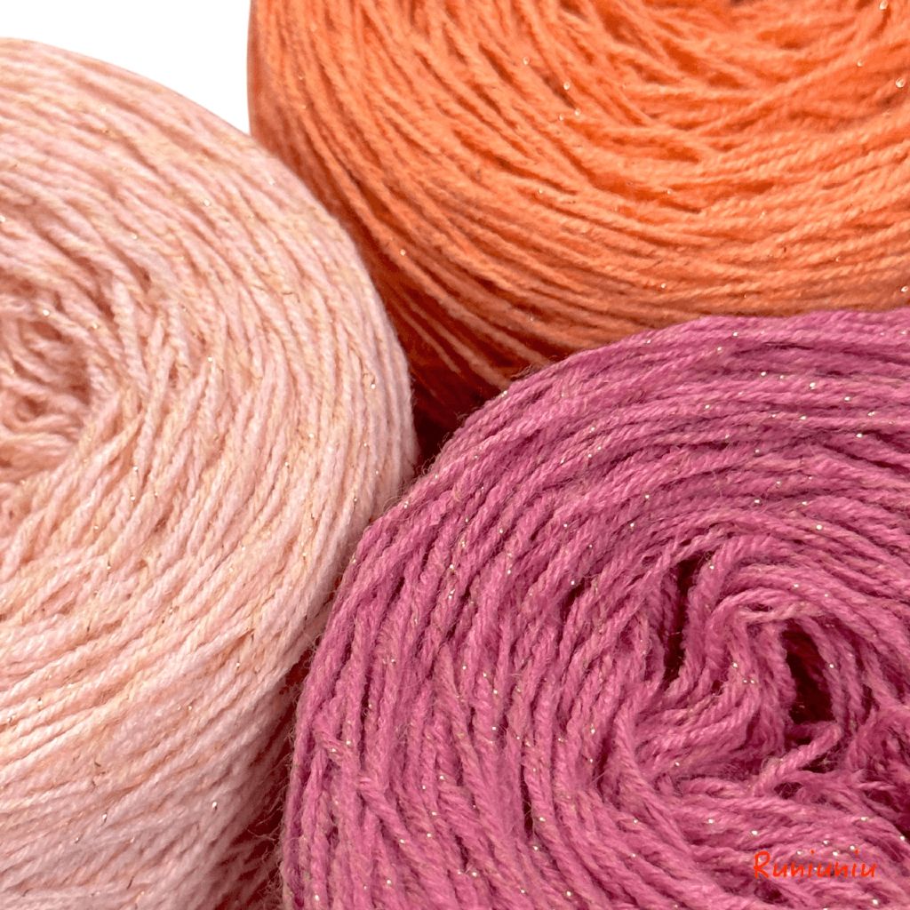 繁星點點. / 壓克力混紡羊毛金蔥多股紗 （共五色）