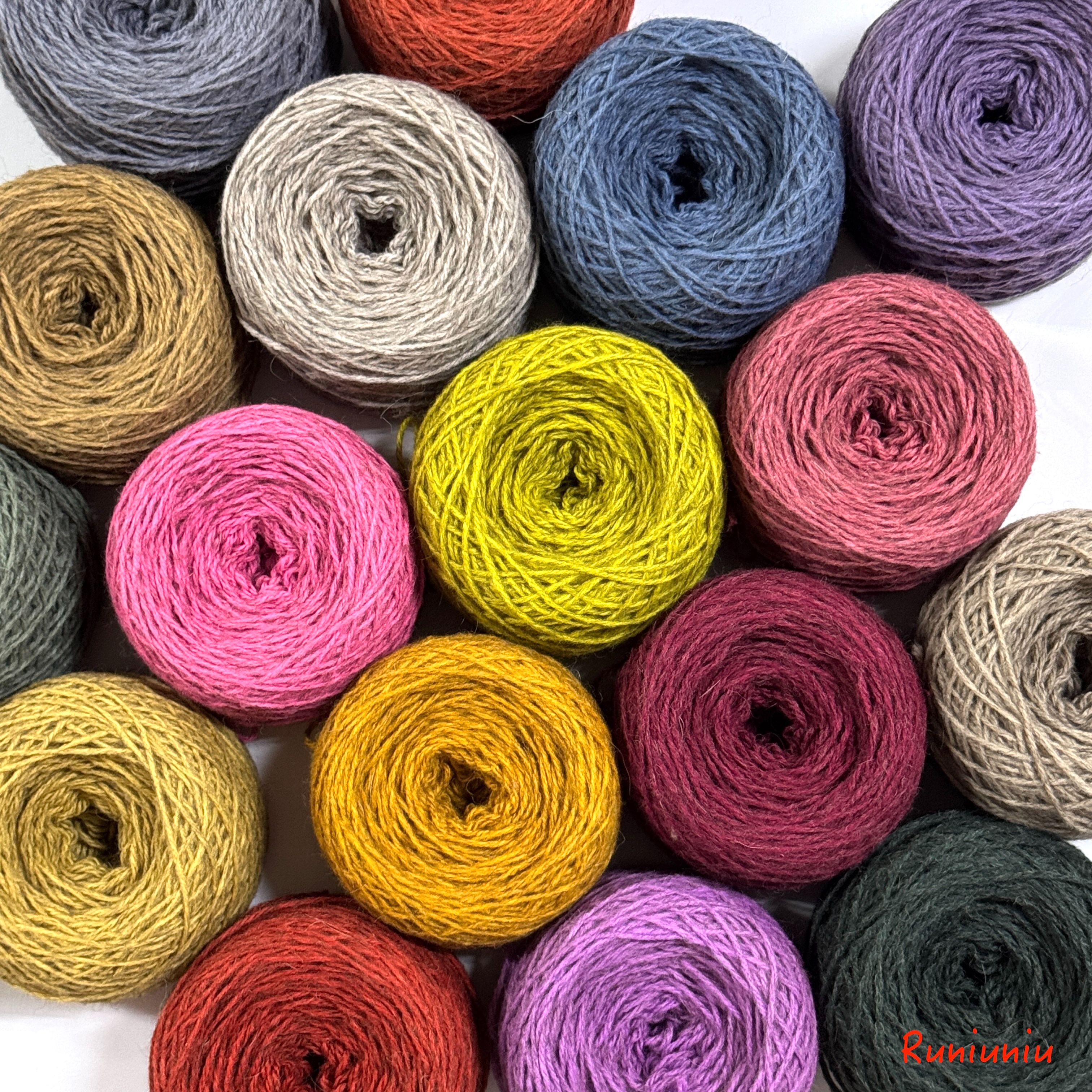 賣貨便限定優惠價/老派情歌系列 💽 混色感羊毛混紡三股毛線 帶有黑白色細纖維