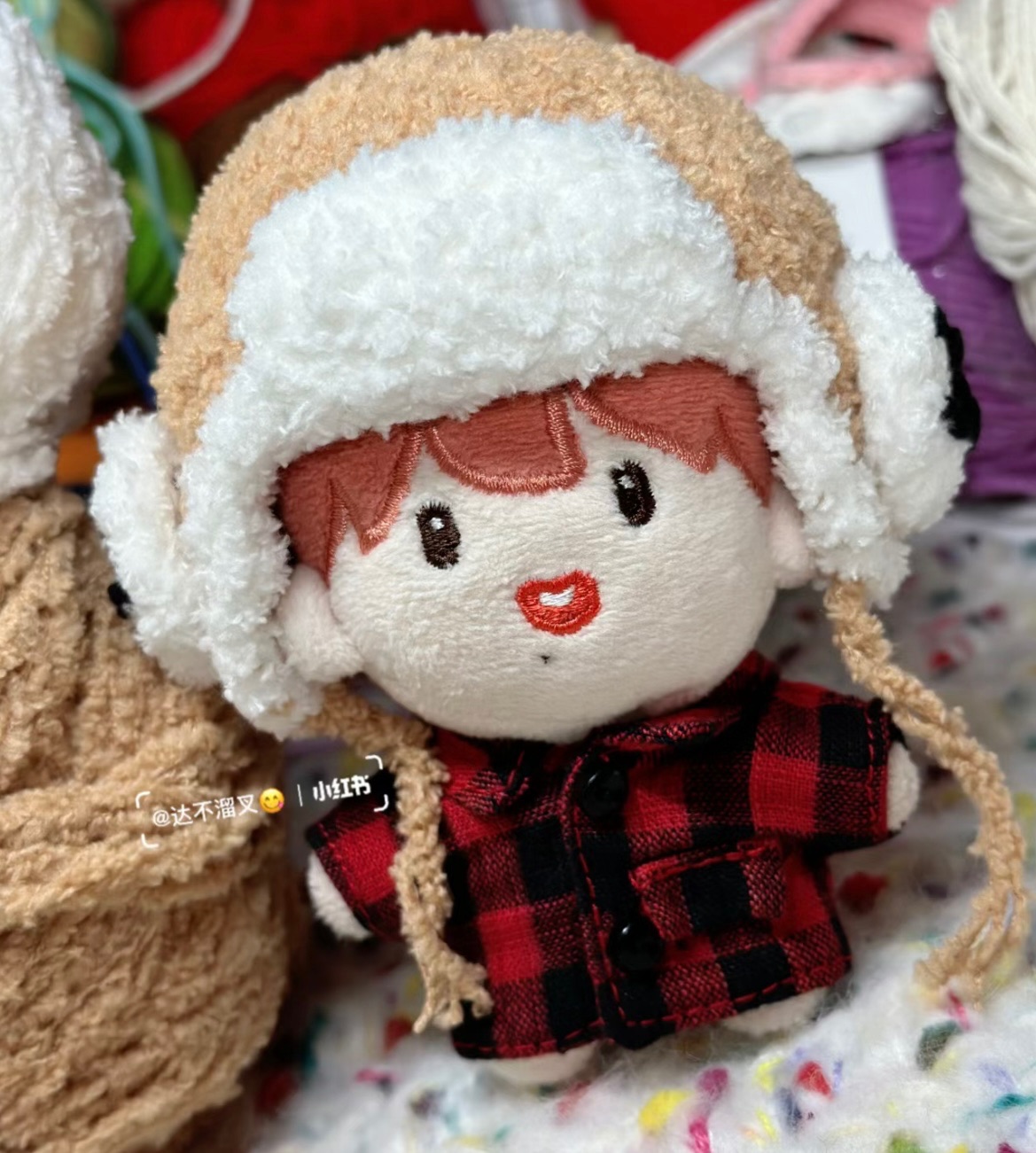 仁俊香奈兒娃帽 （適用10公分娃）