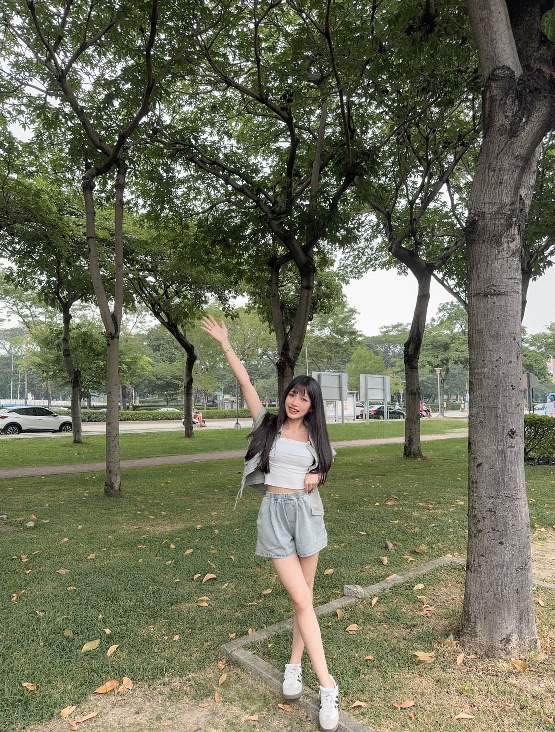 ［ 酷盐系抽繩翻領兩件套 ］