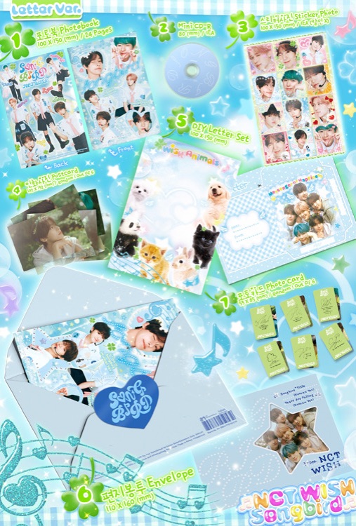 NCT WISH Songbird 專輯Letter ver.