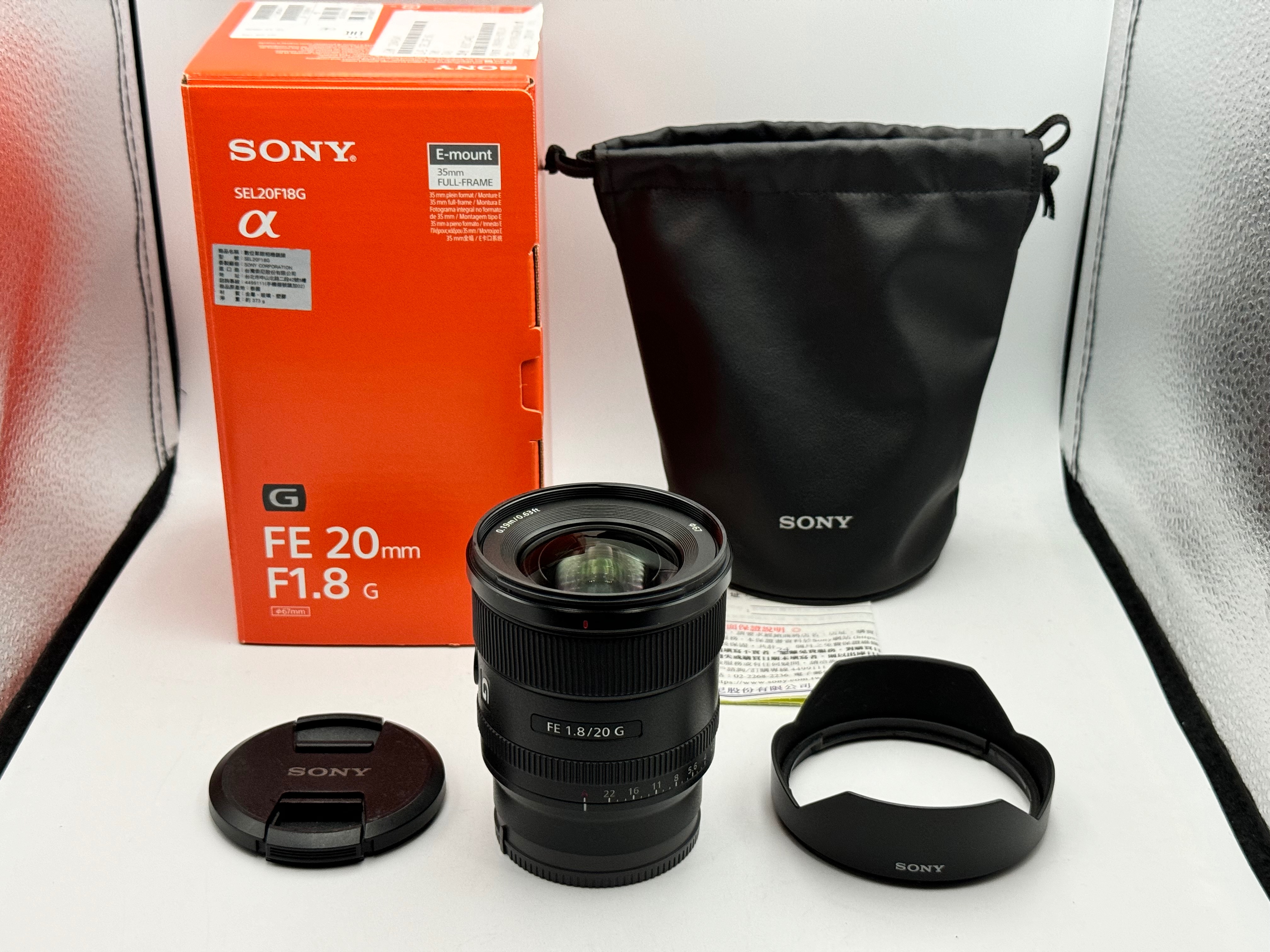 SONY 20mm F1.8 G