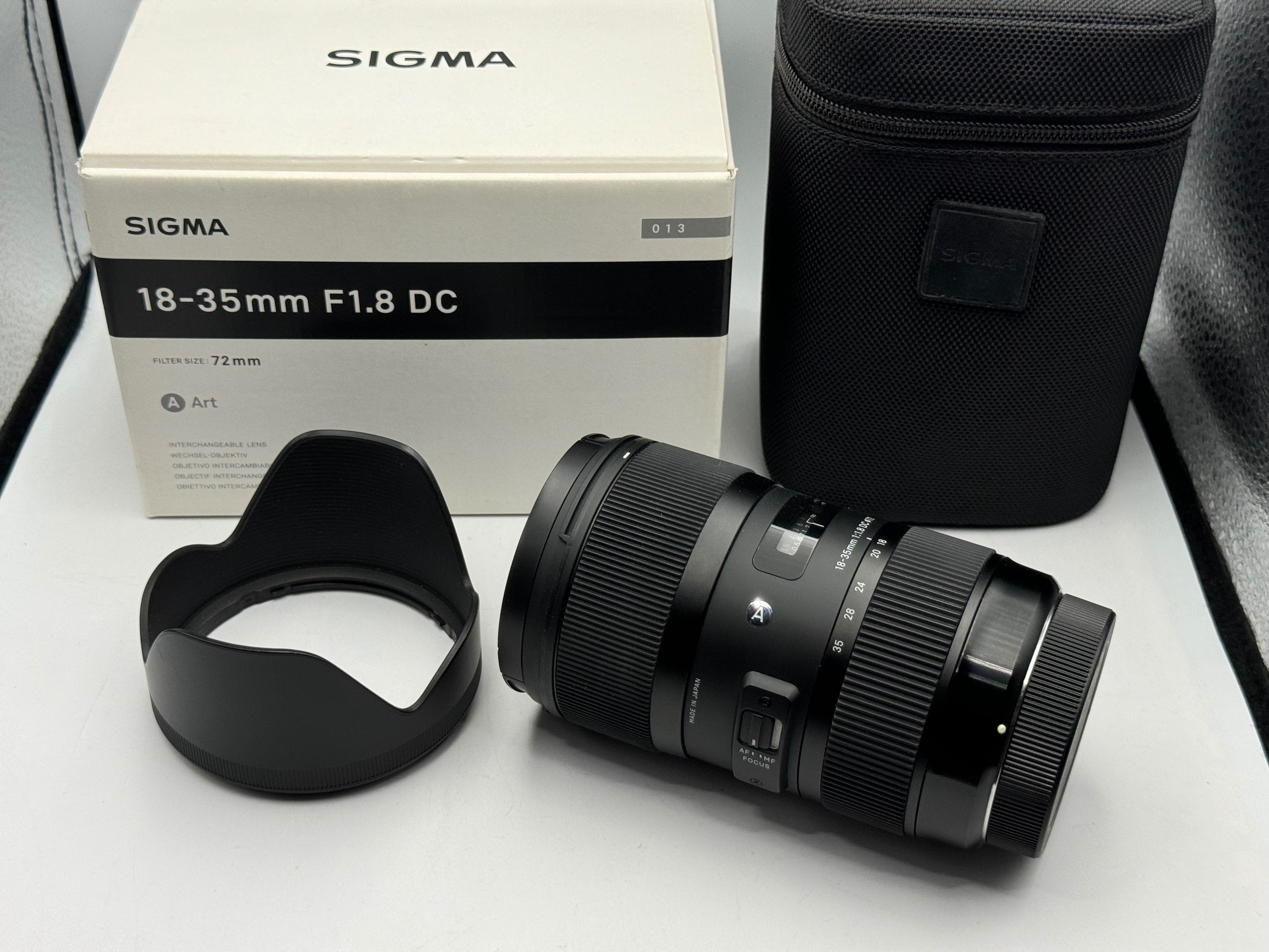 SIGMA 18-35mm F1.8 DC ART for Canon EF接環