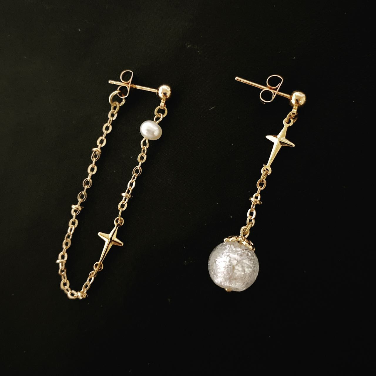 【Cinnamonmon 希娜夢夢 香氛飾品】許願星 精油瓶耳環 |可改夾|