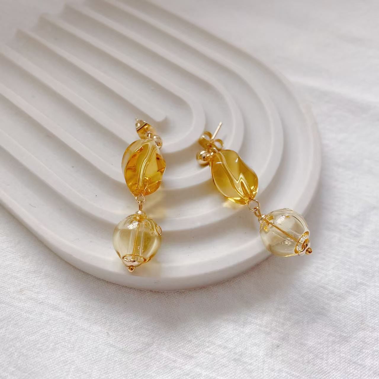 【Cinnamonmon 希娜夢夢 香氛飾品】晨曦守護-曜日耳環