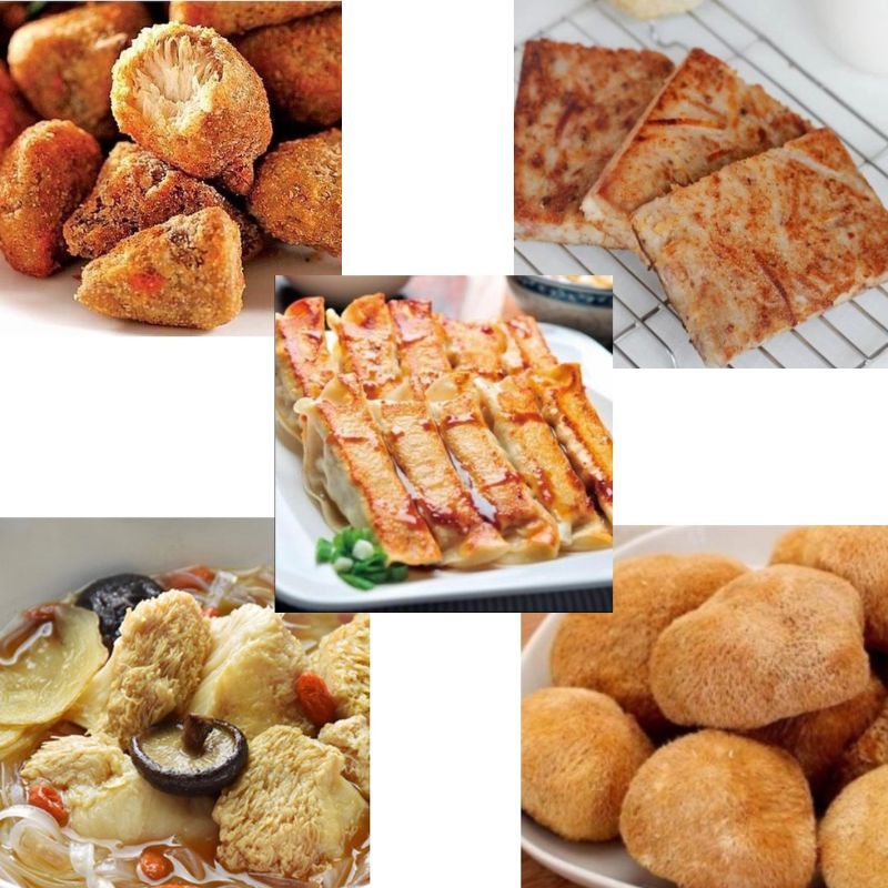 熱賣猴菇系列│純素│酥炸猴頭菇、猴頭菇蘿蔔糕、猴頭菇鍋貼、麻油猴菇、調理猴頭菇