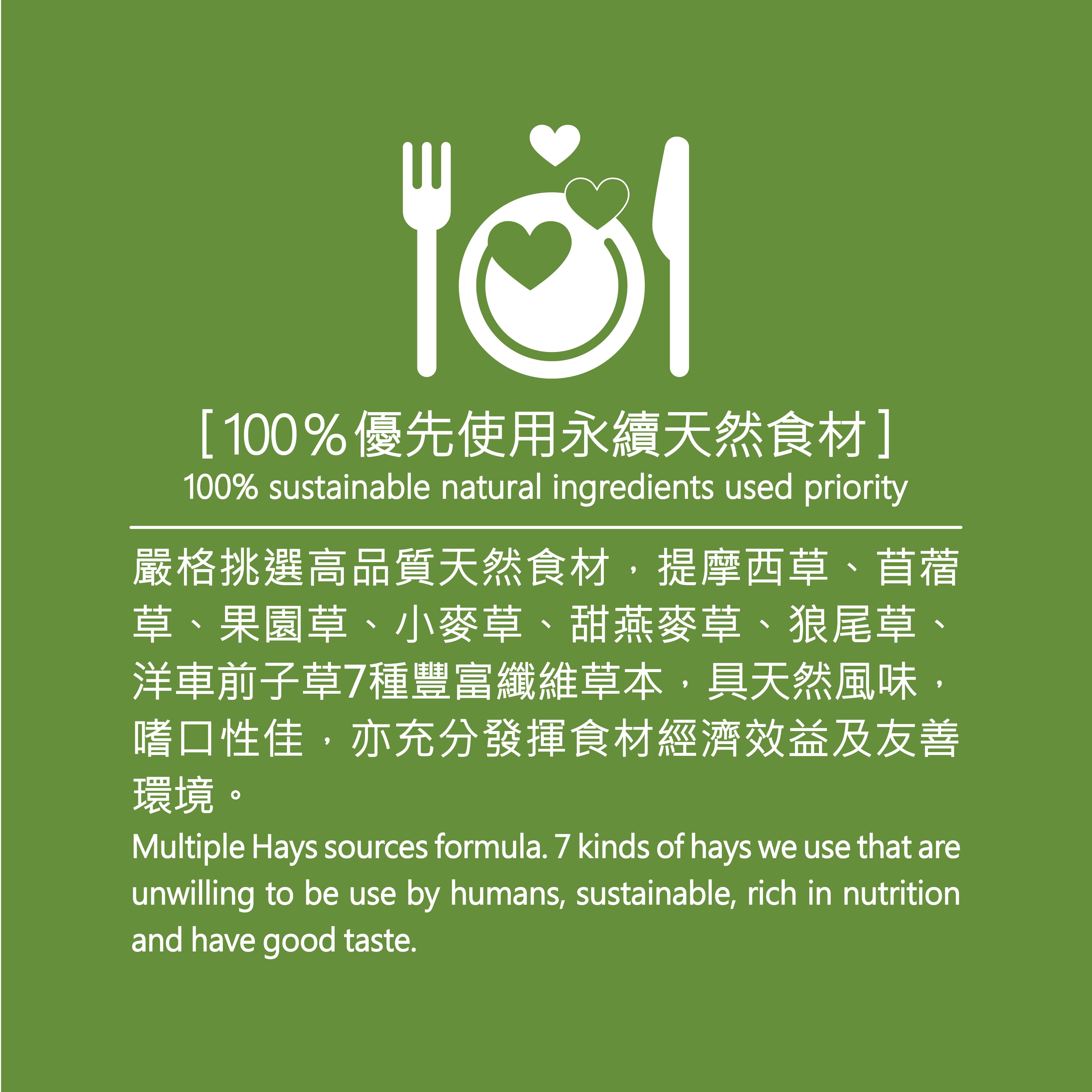 【營養密碼】成年兔健康多元草本顆粒 500G