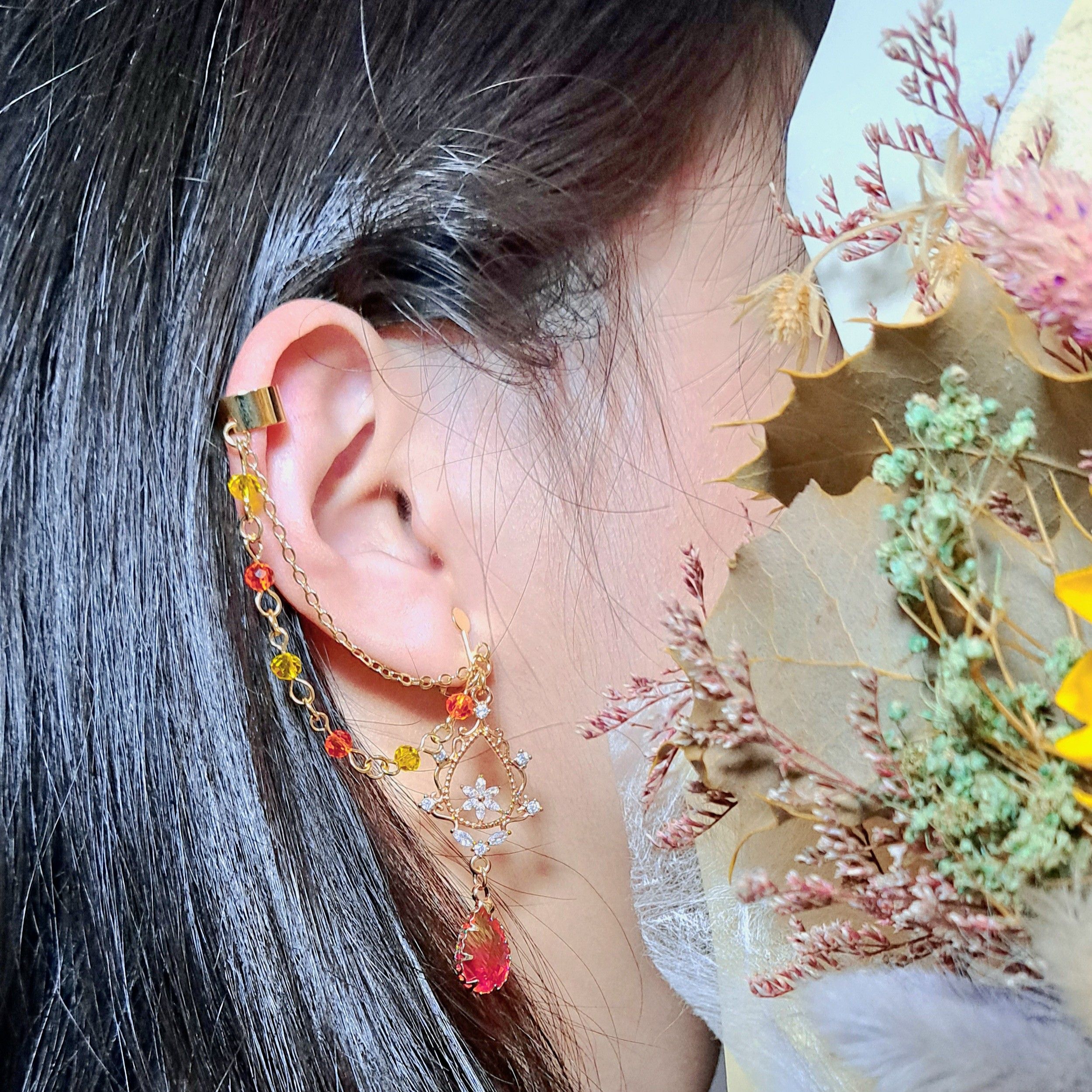 原創耳骨夾-午後茶談