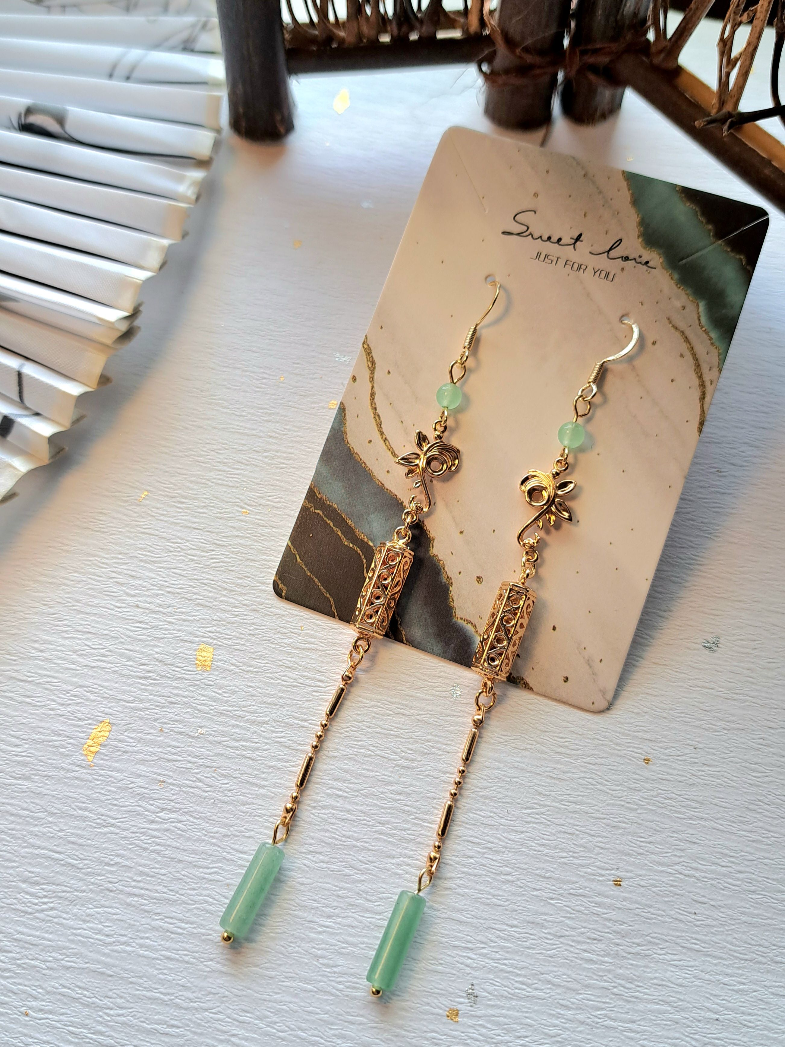 原創古典文學系列-聽彈琴印象耳環