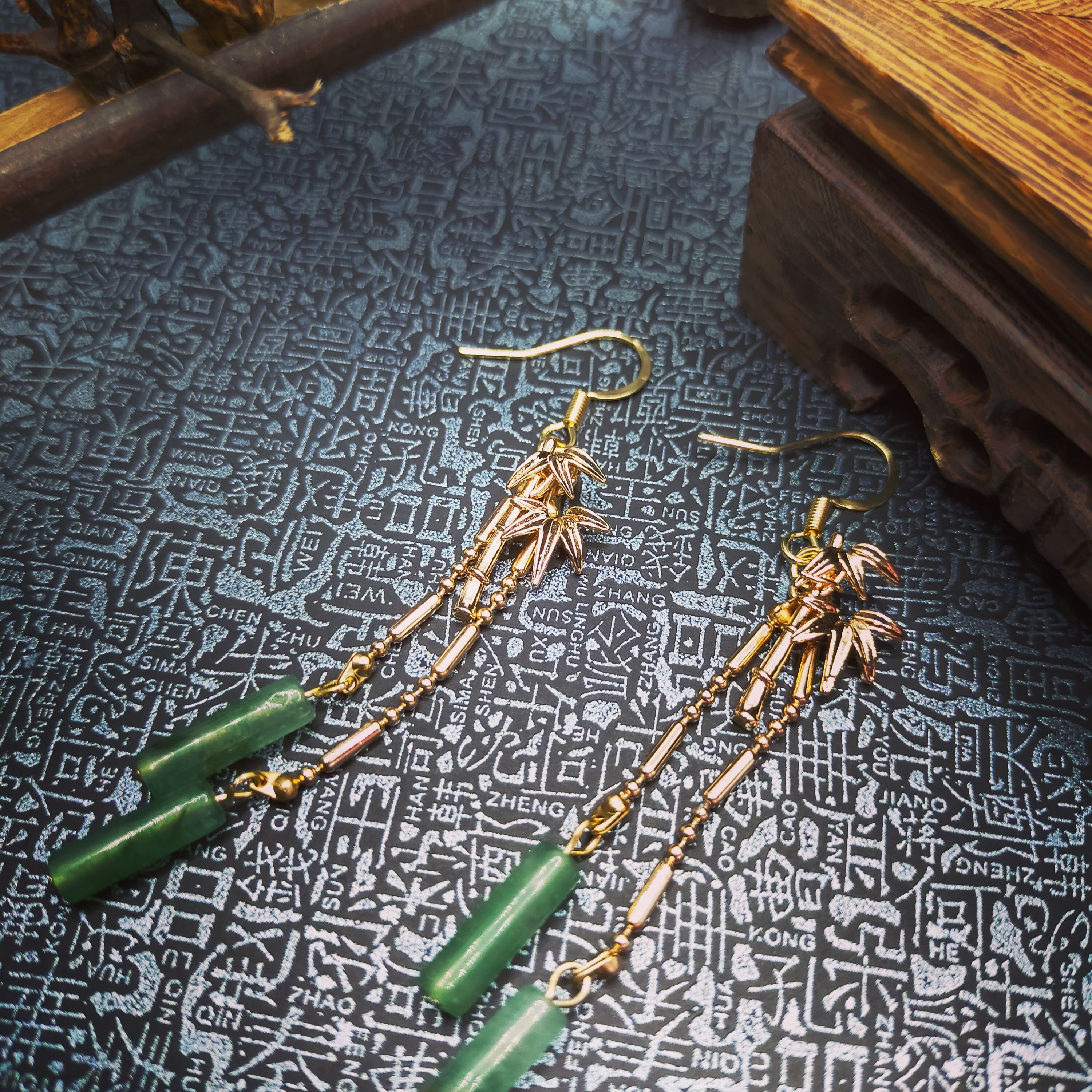 原創古典文學系列-竹里館印象耳環