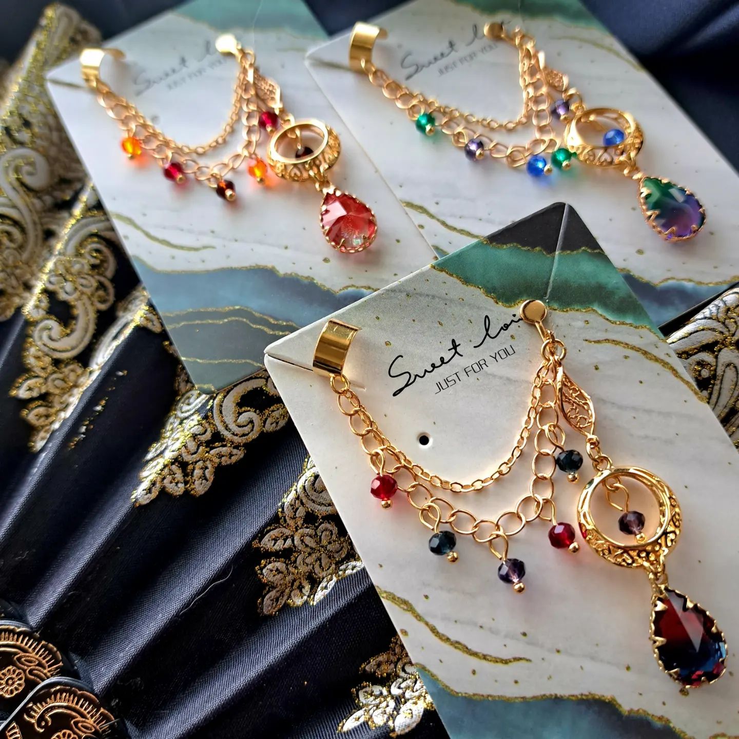 原創異域系列耳骨夾-敦煌飛天·婆娑影