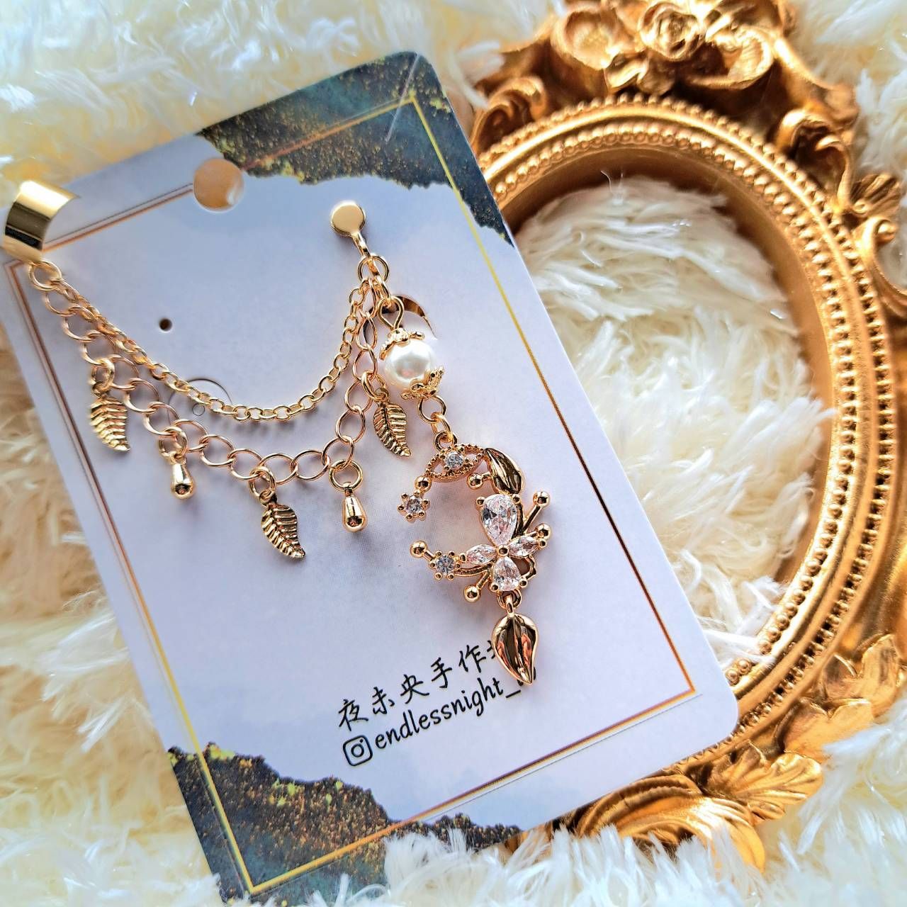 西洋文學系列耳環-達芙妮之冠