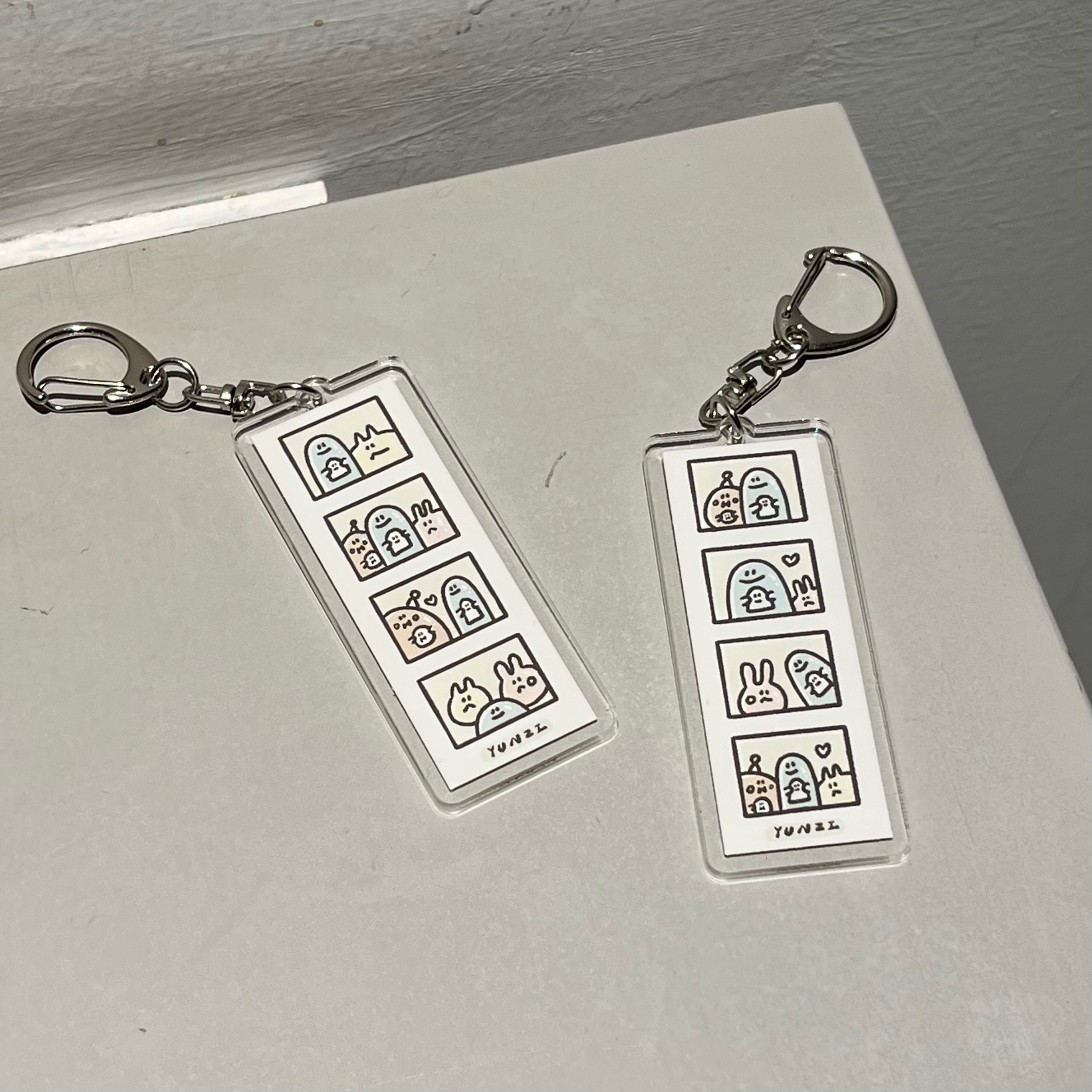 文博新品🌁拍貼鑰匙圈/牽牽鑰匙圈
