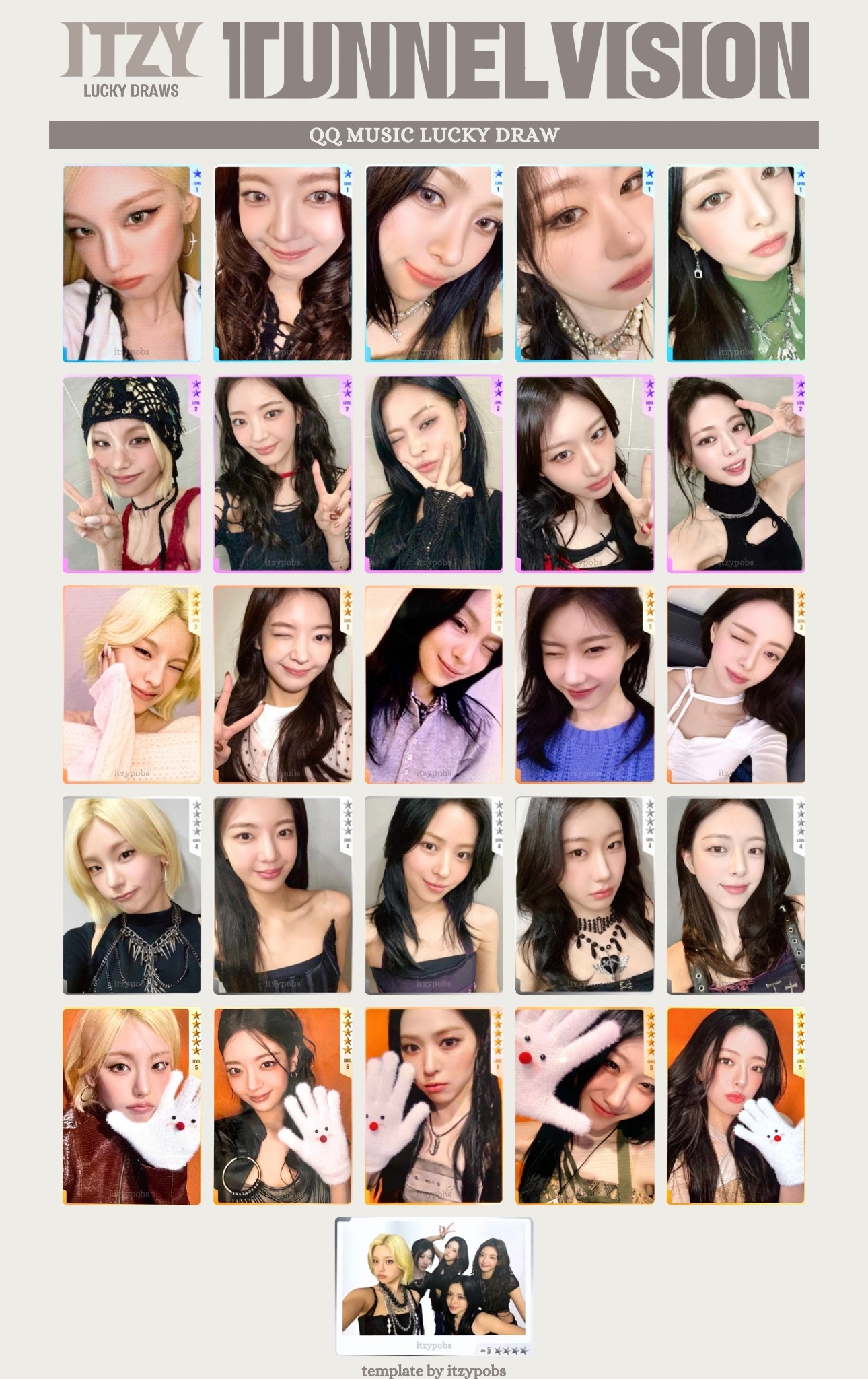 ITZY TV星光卡🌟 （已含二補每卡補3$運費+20$包手）