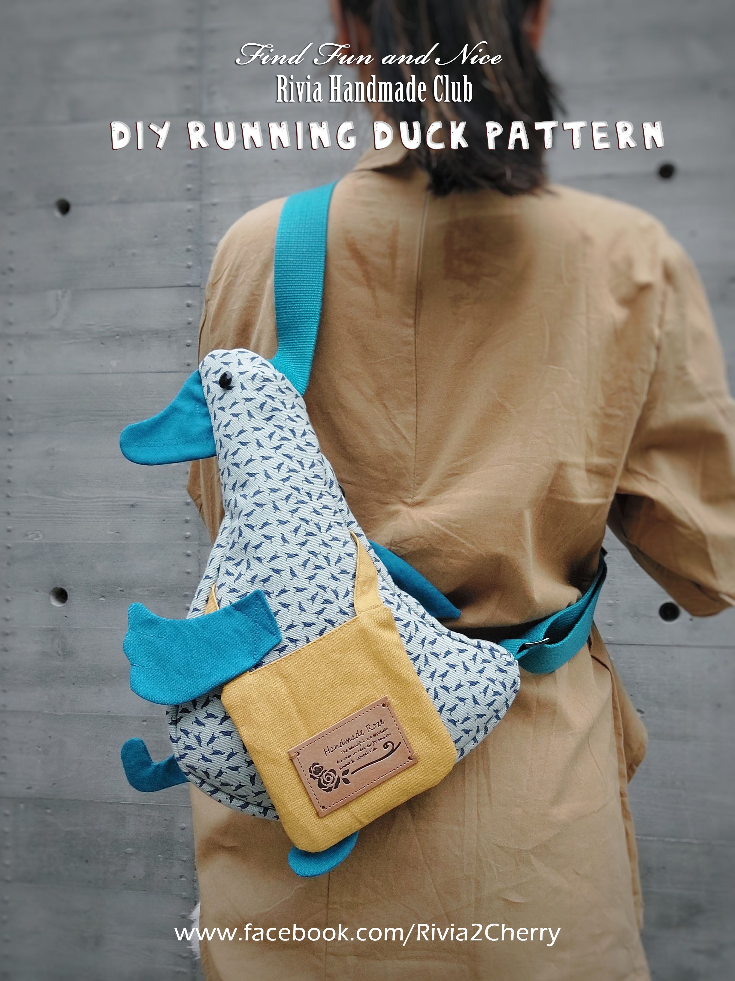 奔跑鴨單肩揹包（DIY製作圖紙本）