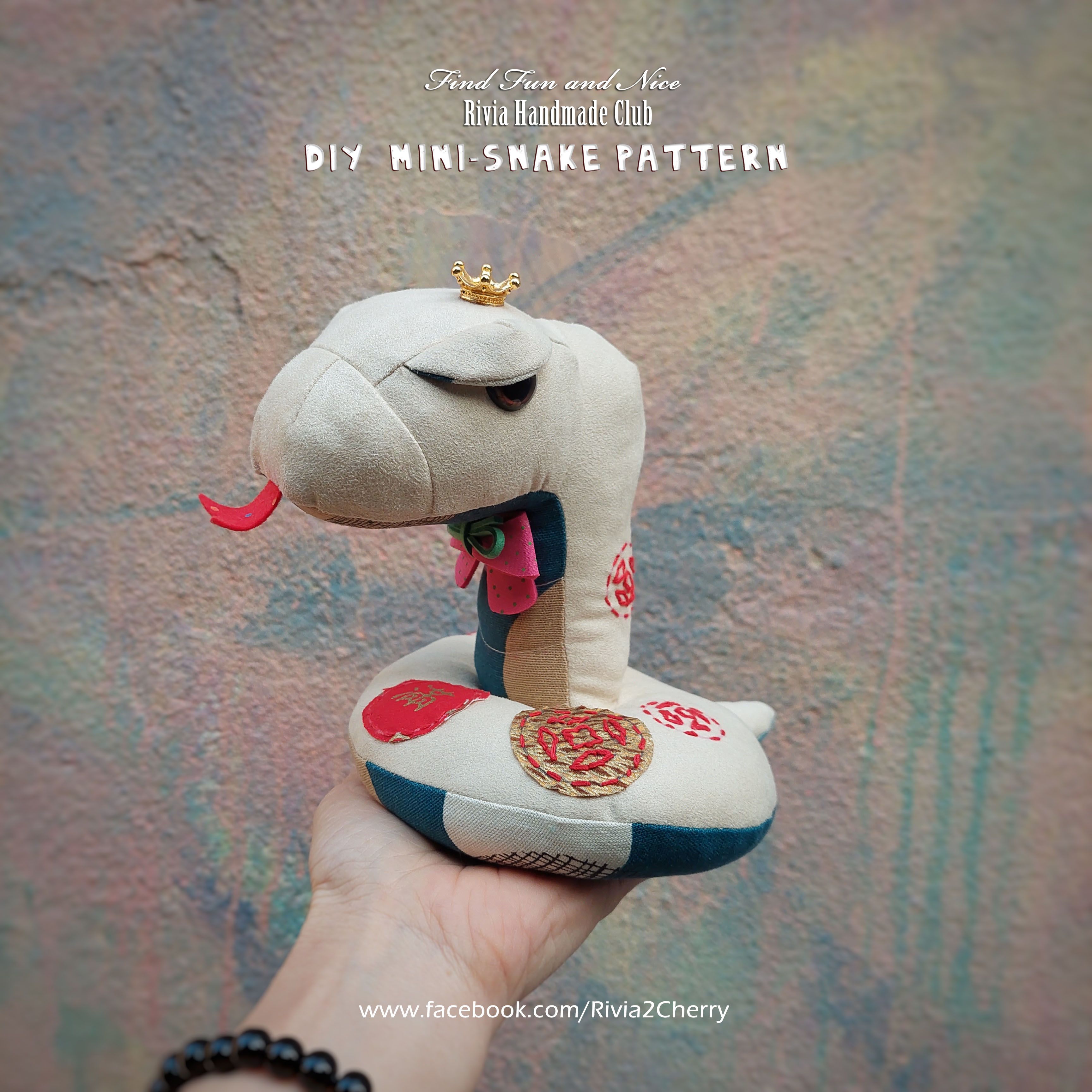 12生肖系列-團財萌蛇（DIY製作圖紙本）