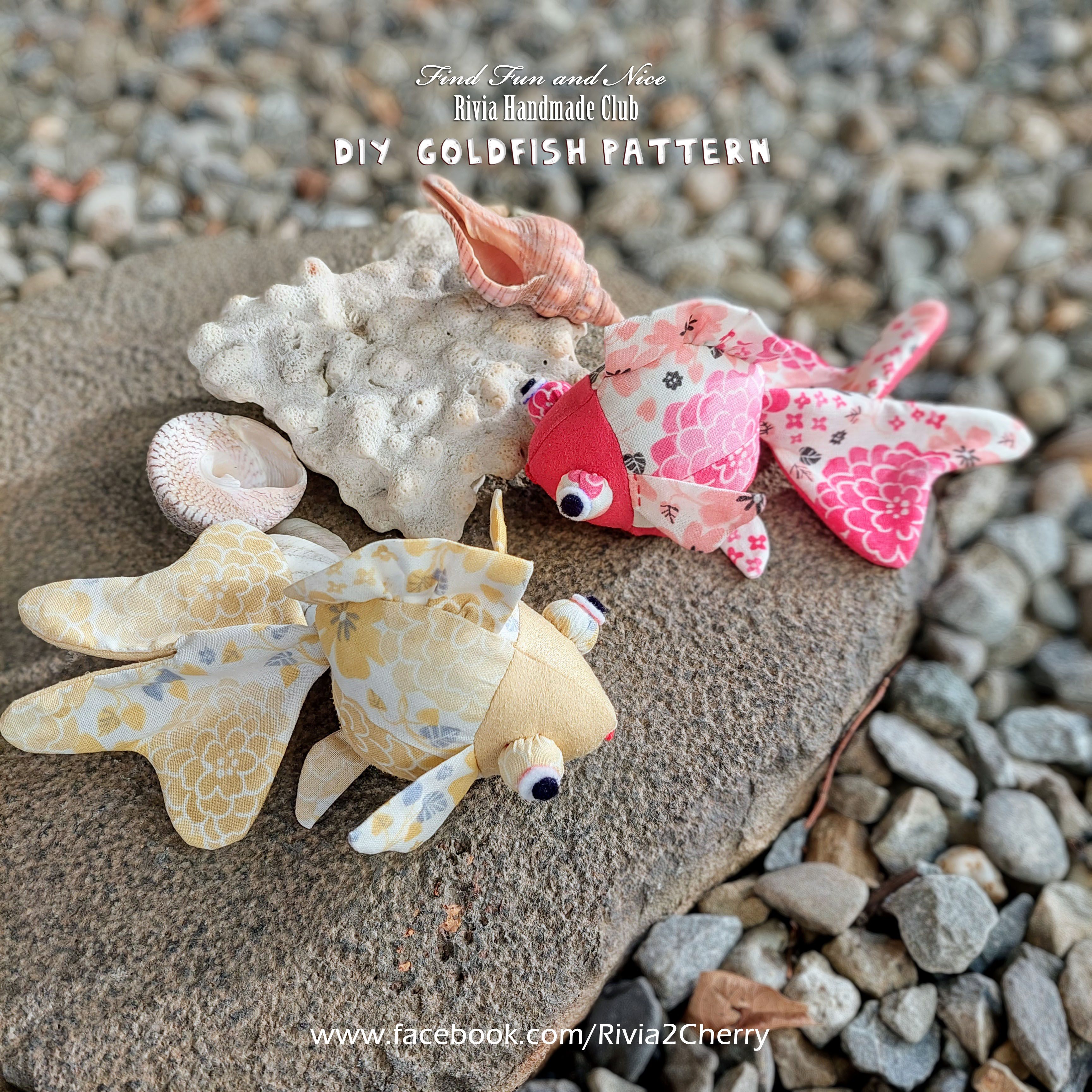 吉祥物-龍睛金魚2入（材料包含製作圖紙）